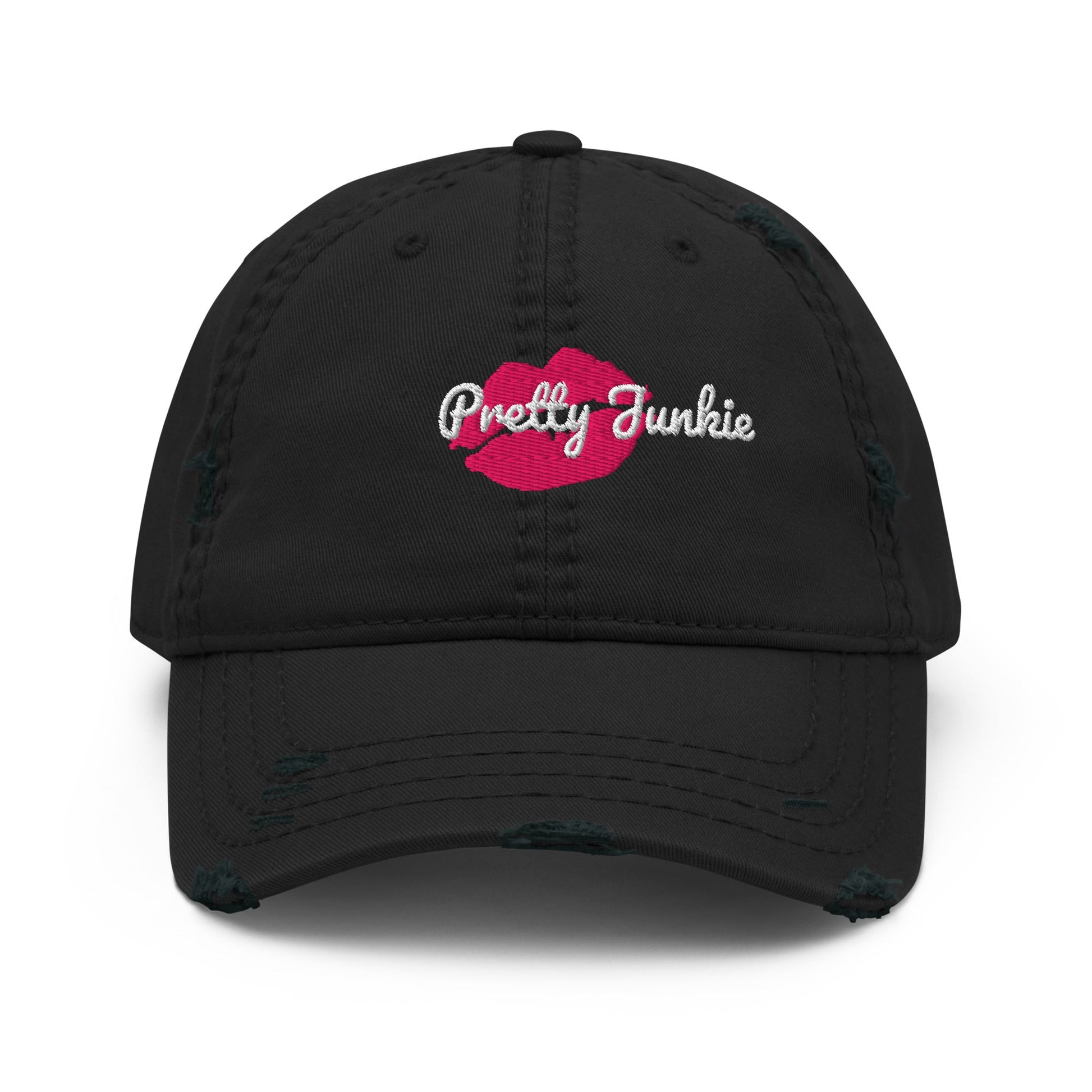 KissMe Distressed Dad Hat Pretty Junkie Apparel