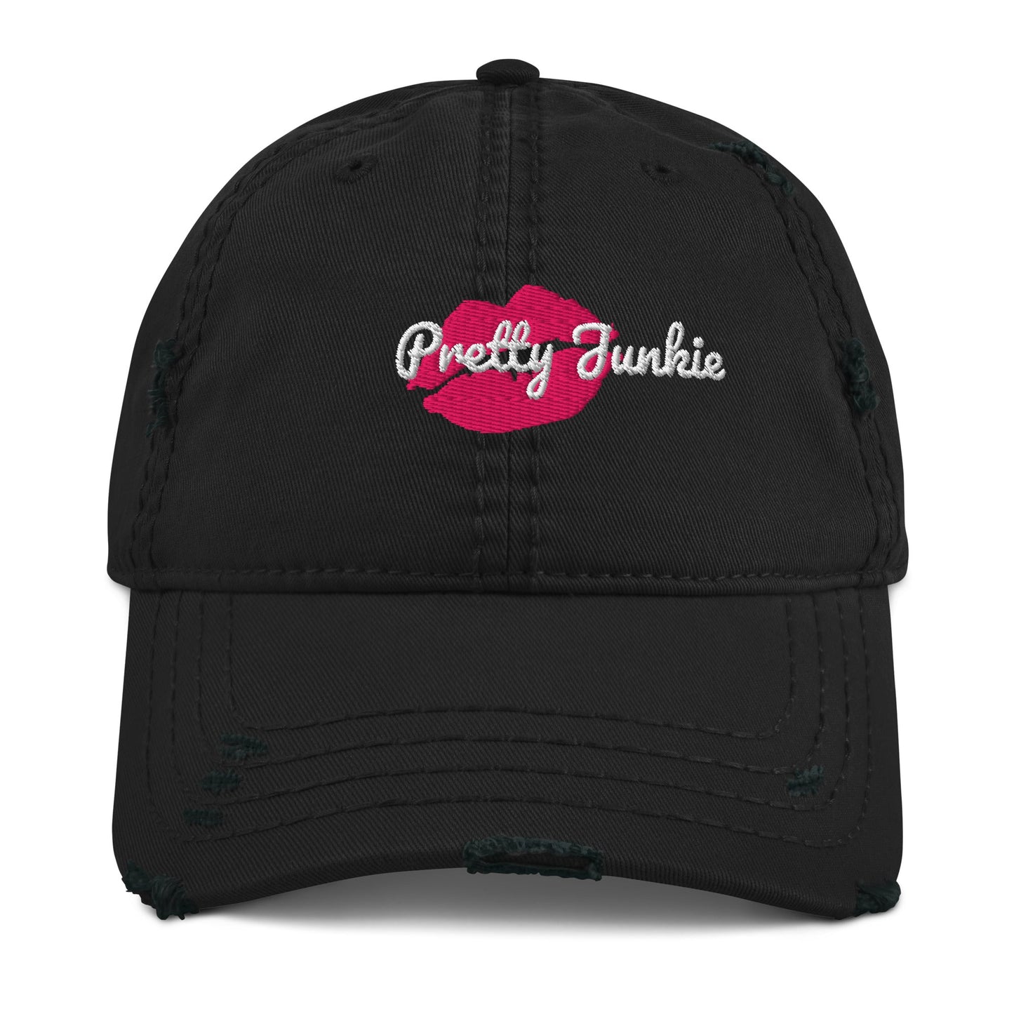 KissMe Distressed Dad Hat Pretty Junkie Apparel