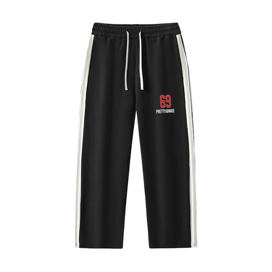 Contrast Side-Stripe Straight-Leg  Pants ODMPOD
