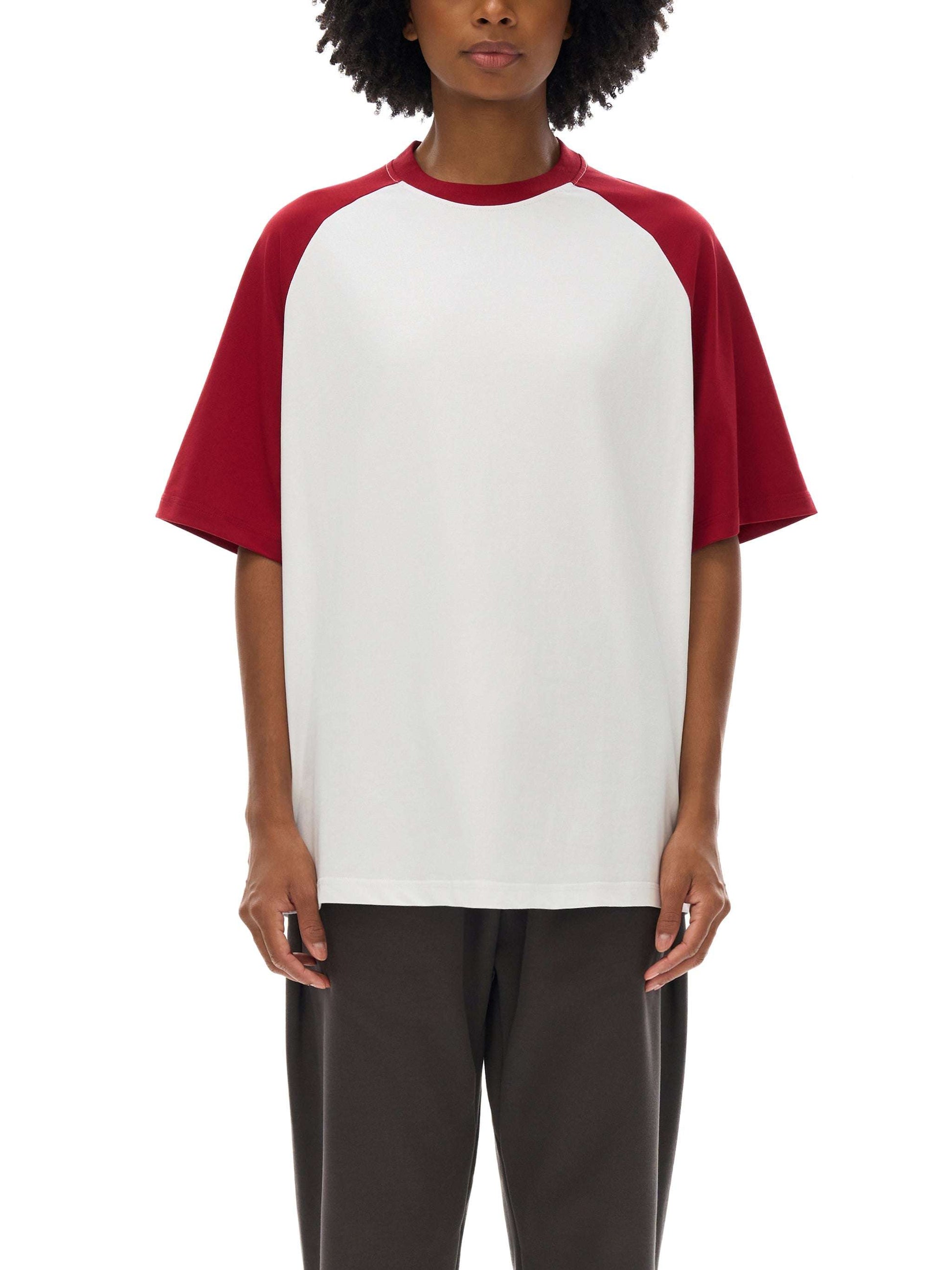 Color-Blocked Raglan Sleeve T-Shirt ODMPOD