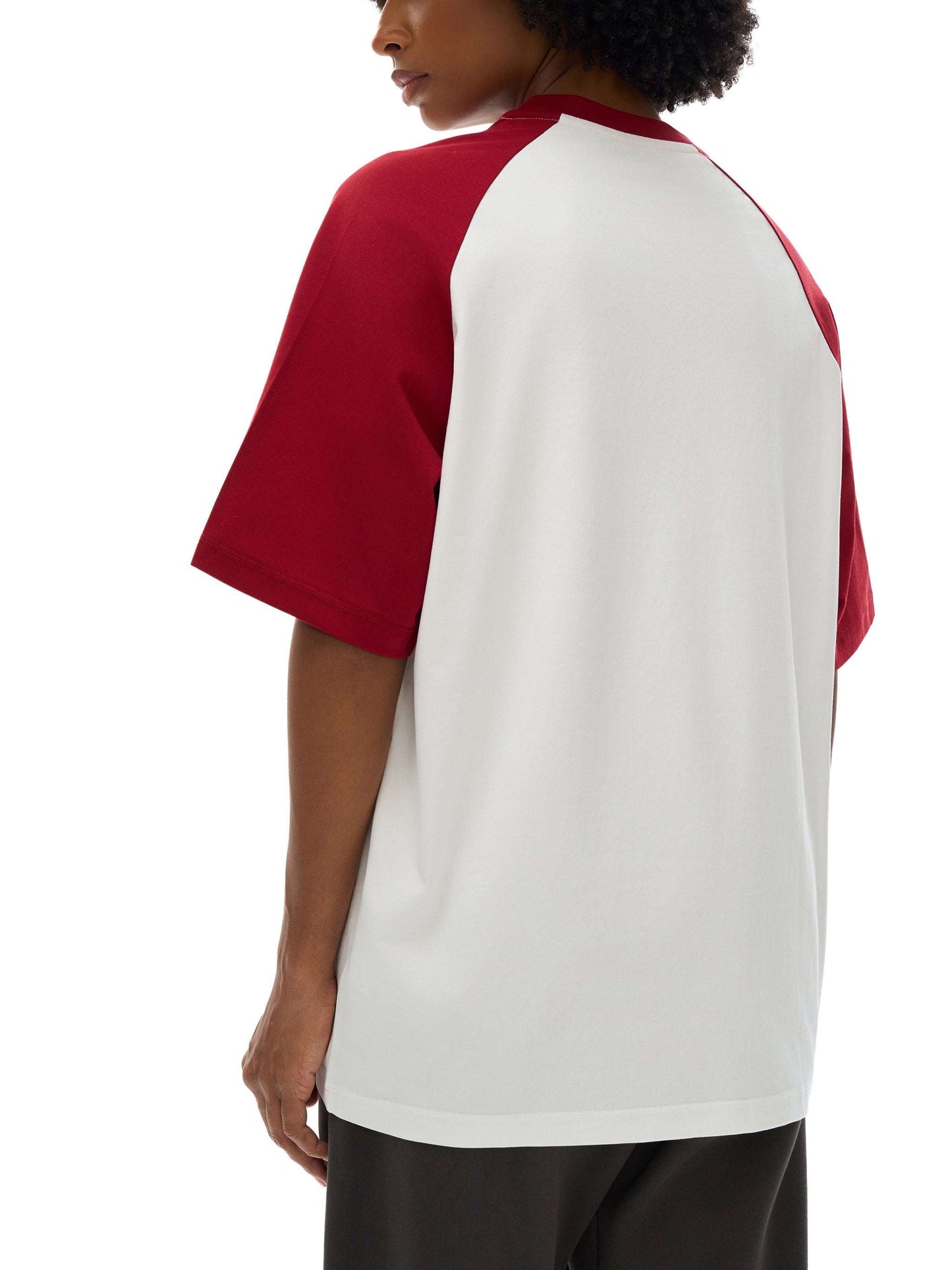 Color-Blocked Raglan Sleeve T-Shirt ODMPOD