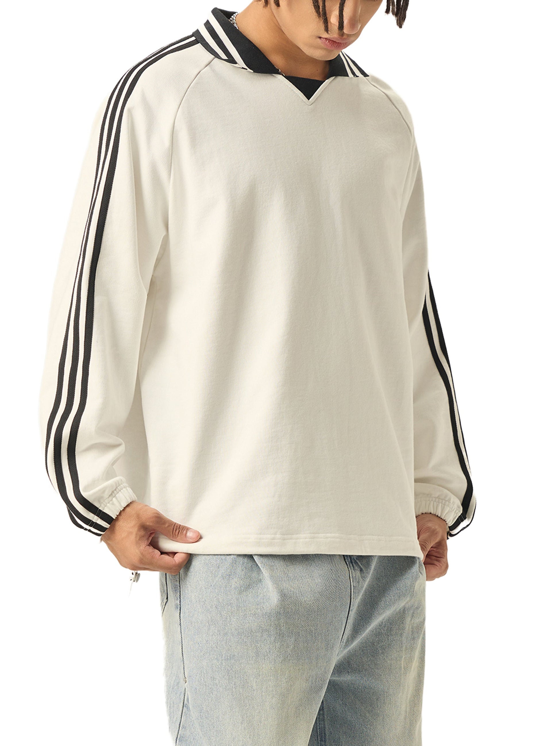 Unisex Fall Fashion, Vintage Retro Collar Cotton Hoodie ODMPOD