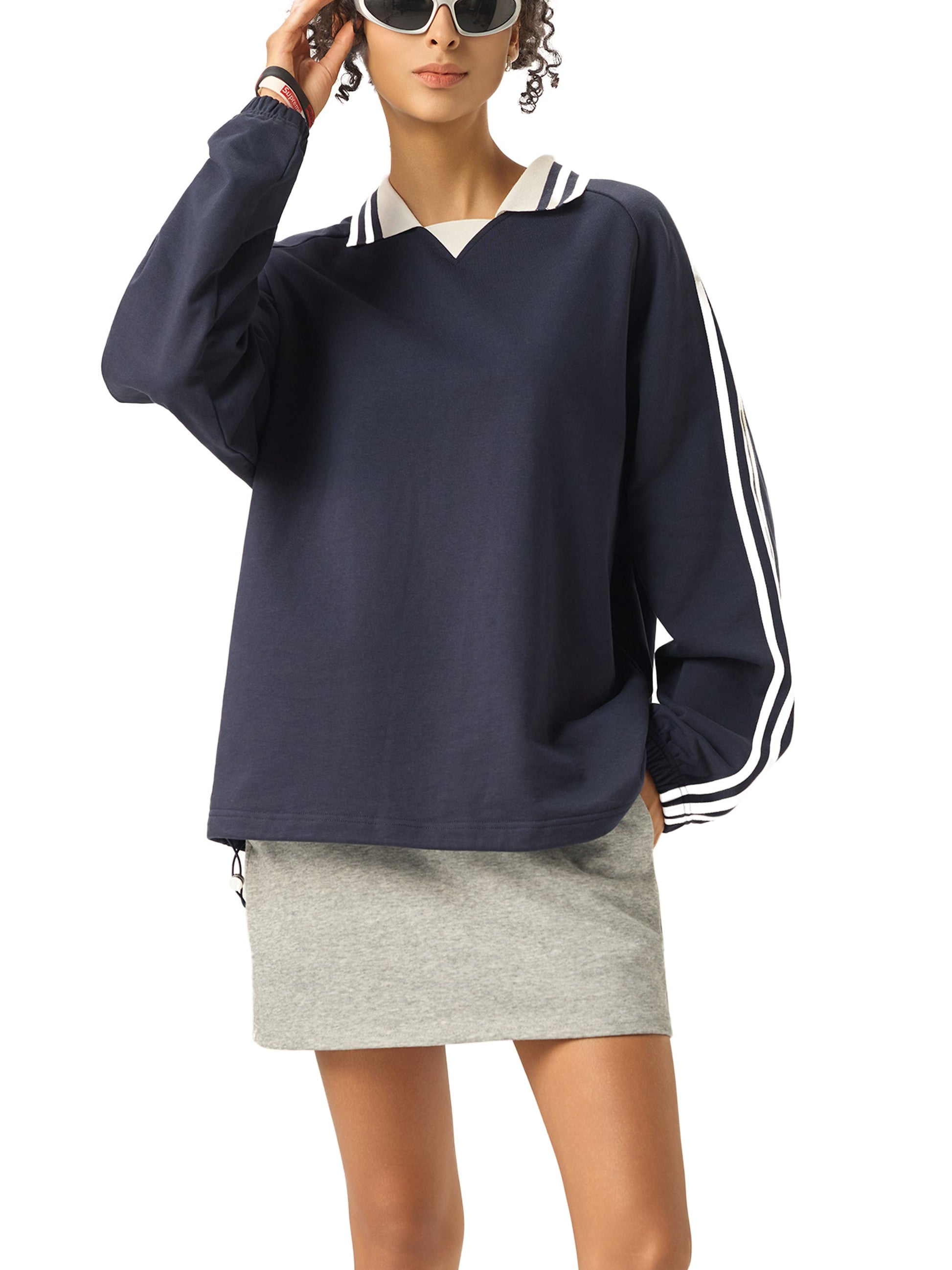 Unisex Fall Fashion, Vintage Retro Collar Cotton Hoodie ODMPOD