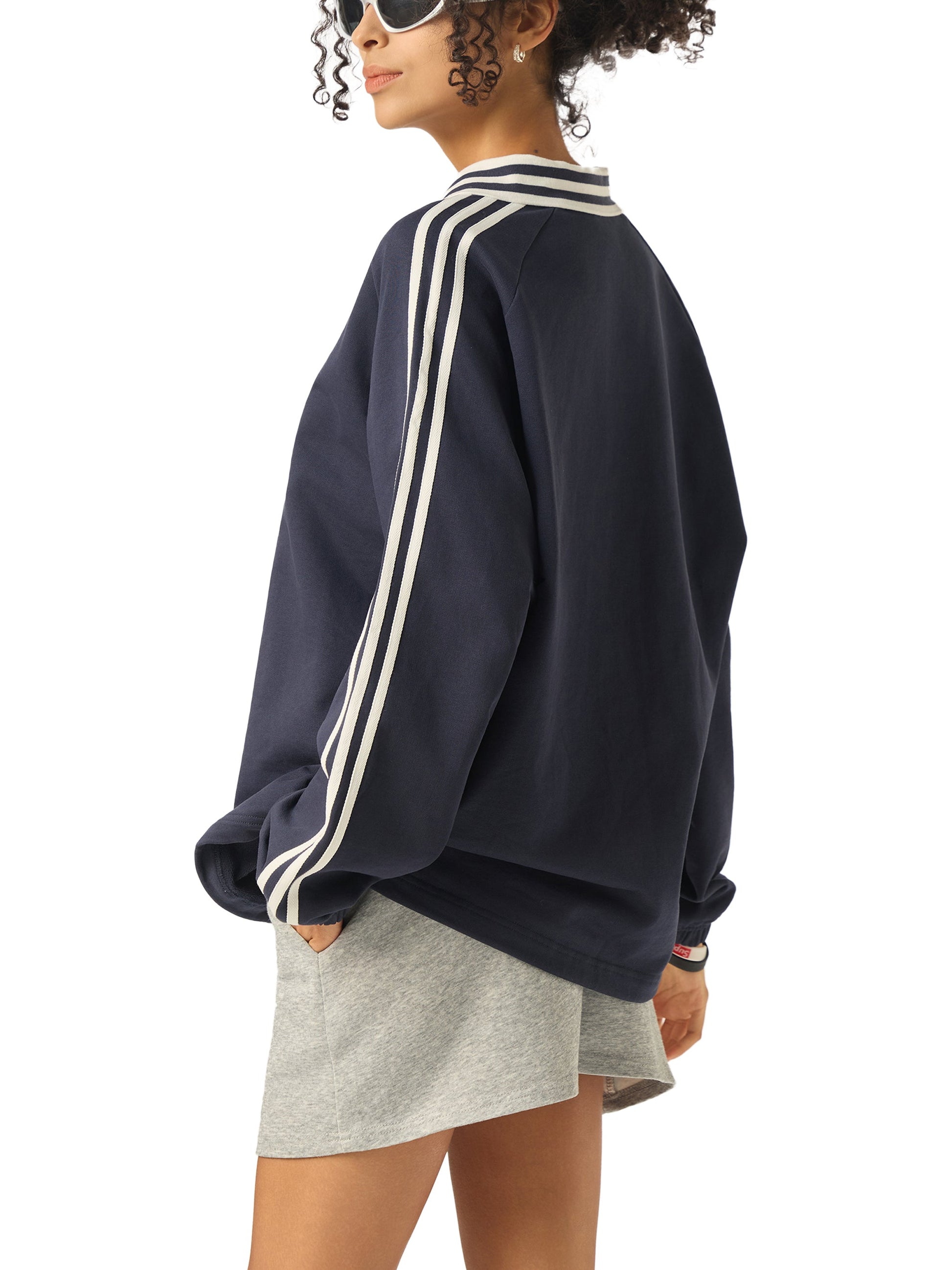 Unisex Fall Fashion, Vintage Retro Collar Cotton Hoodie ODMPOD