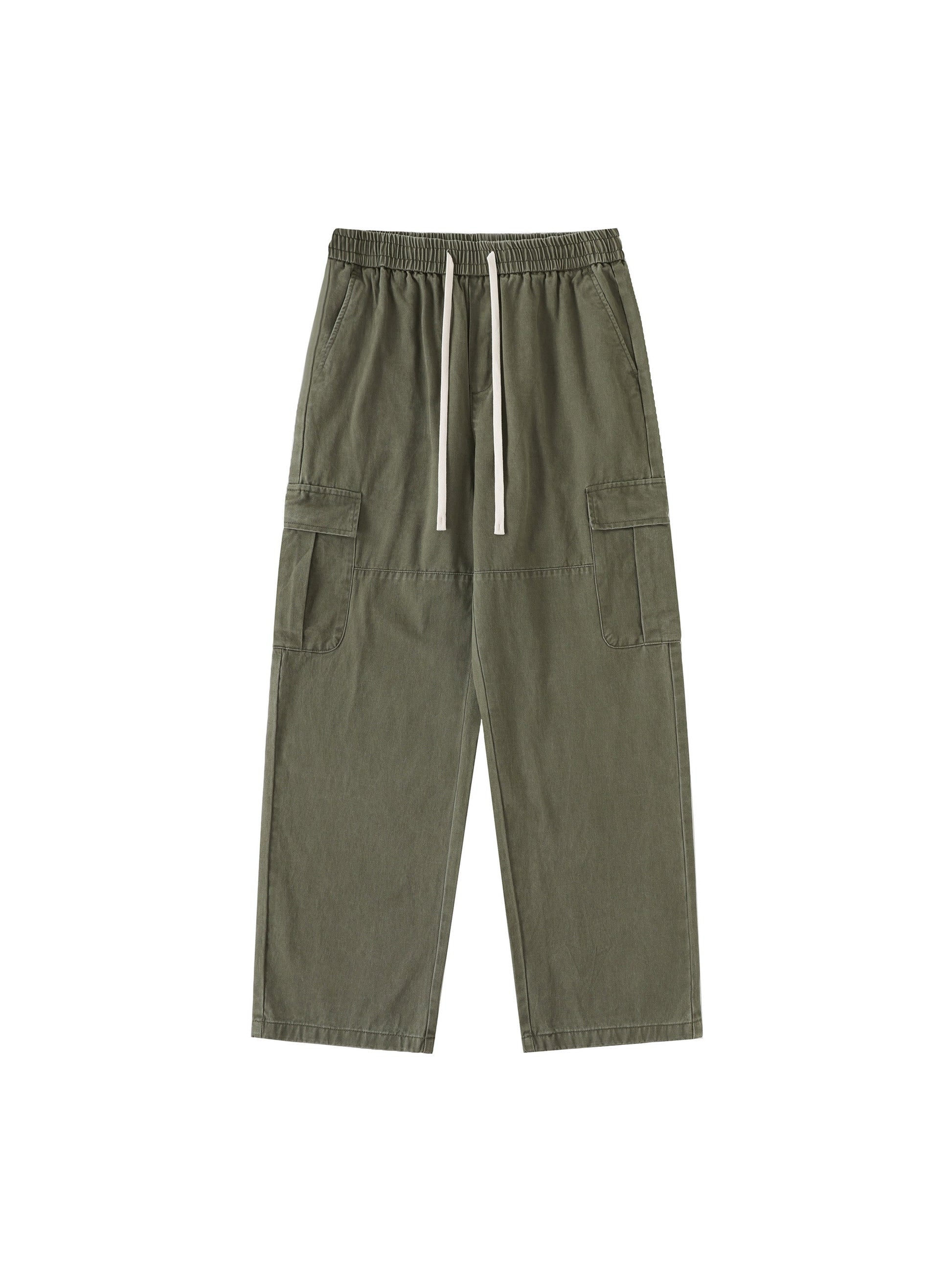 Fall Fashion Favorite Drawstring Straight-Leg Cargo Pants ODMPOD