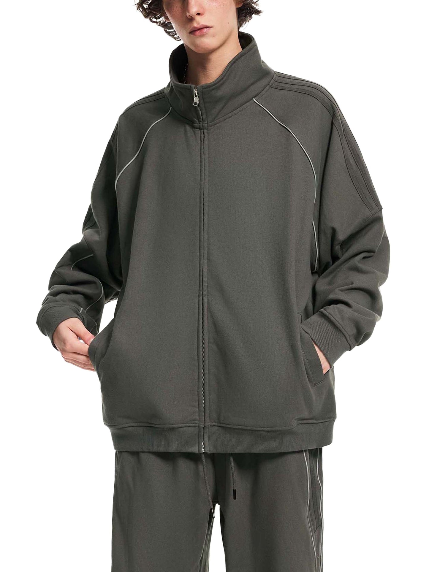Fall Fashion- Unisex Raglan Tracksuit Jacket, Set ODMPOD
