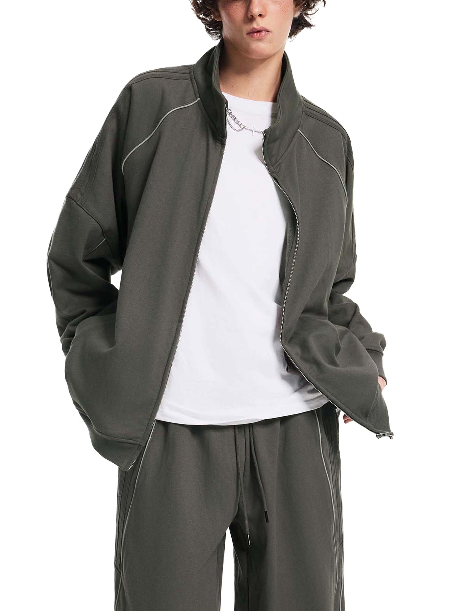 Fall Fashion- Unisex Raglan Tracksuit Jacket, Set ODMPOD