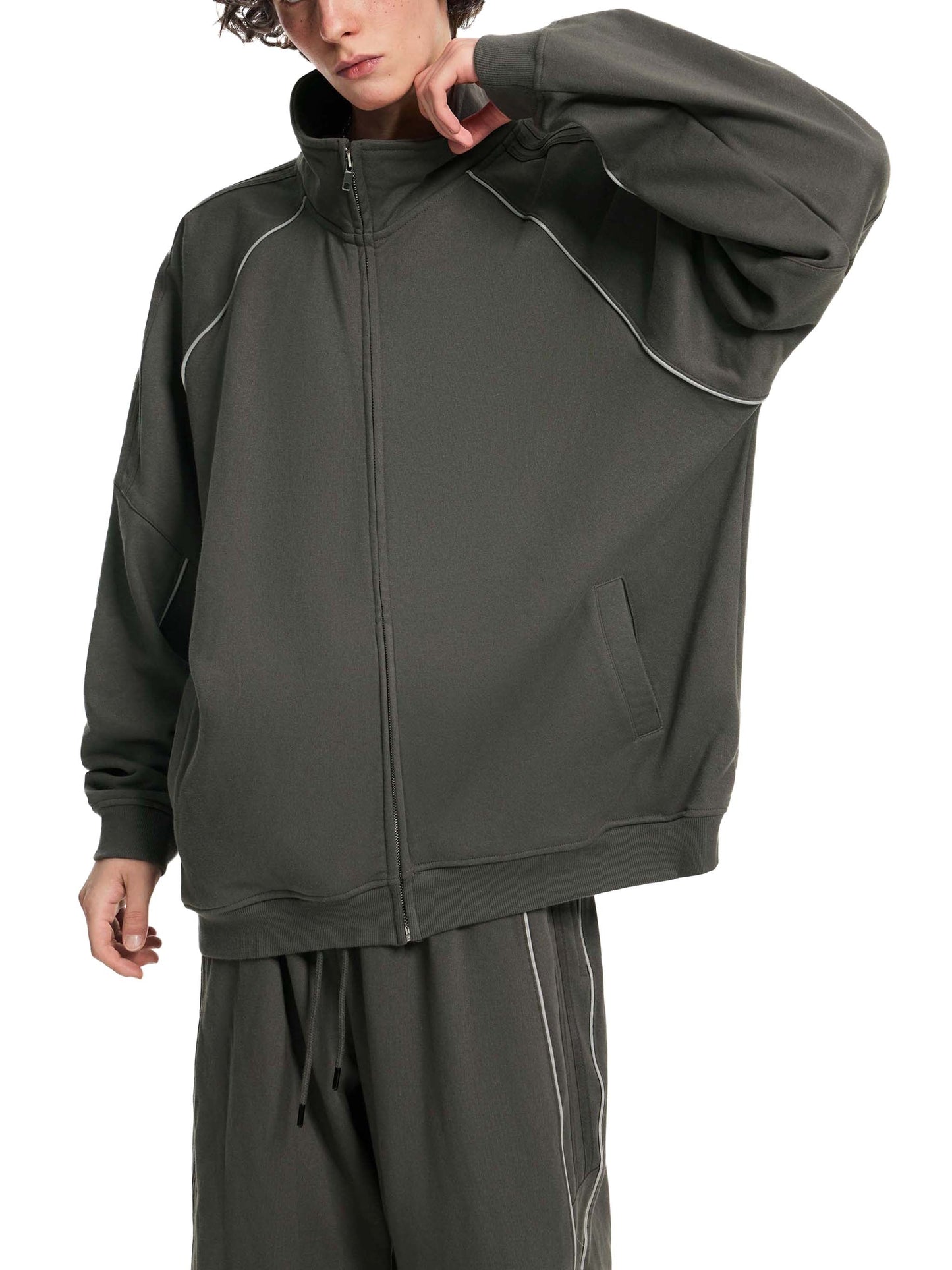 Fall Fashion- Unisex Raglan Tracksuit Jacket, Set ODMPOD