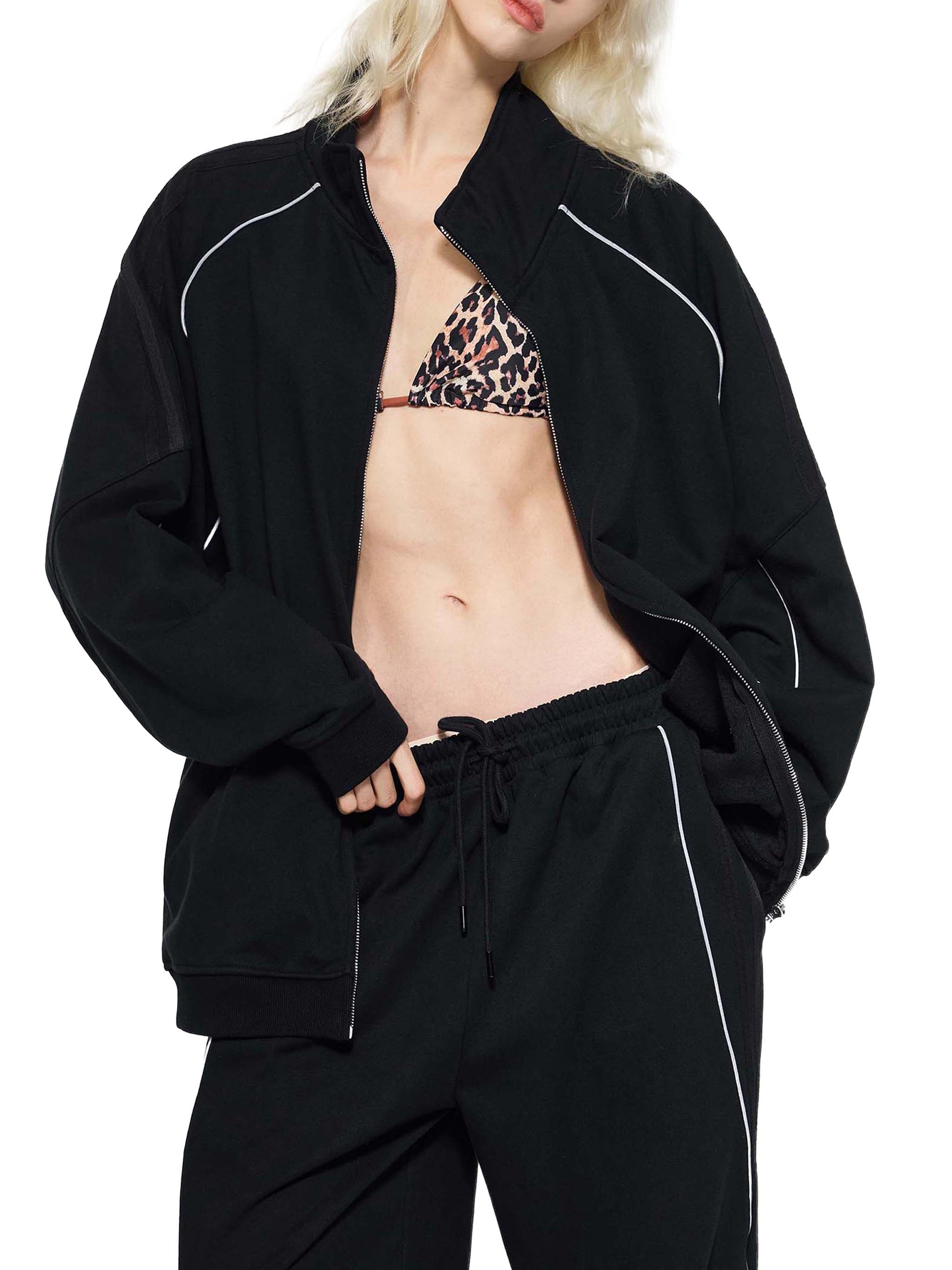 Fall Fashion- Unisex Raglan Tracksuit Jacket, Set ODMPOD
