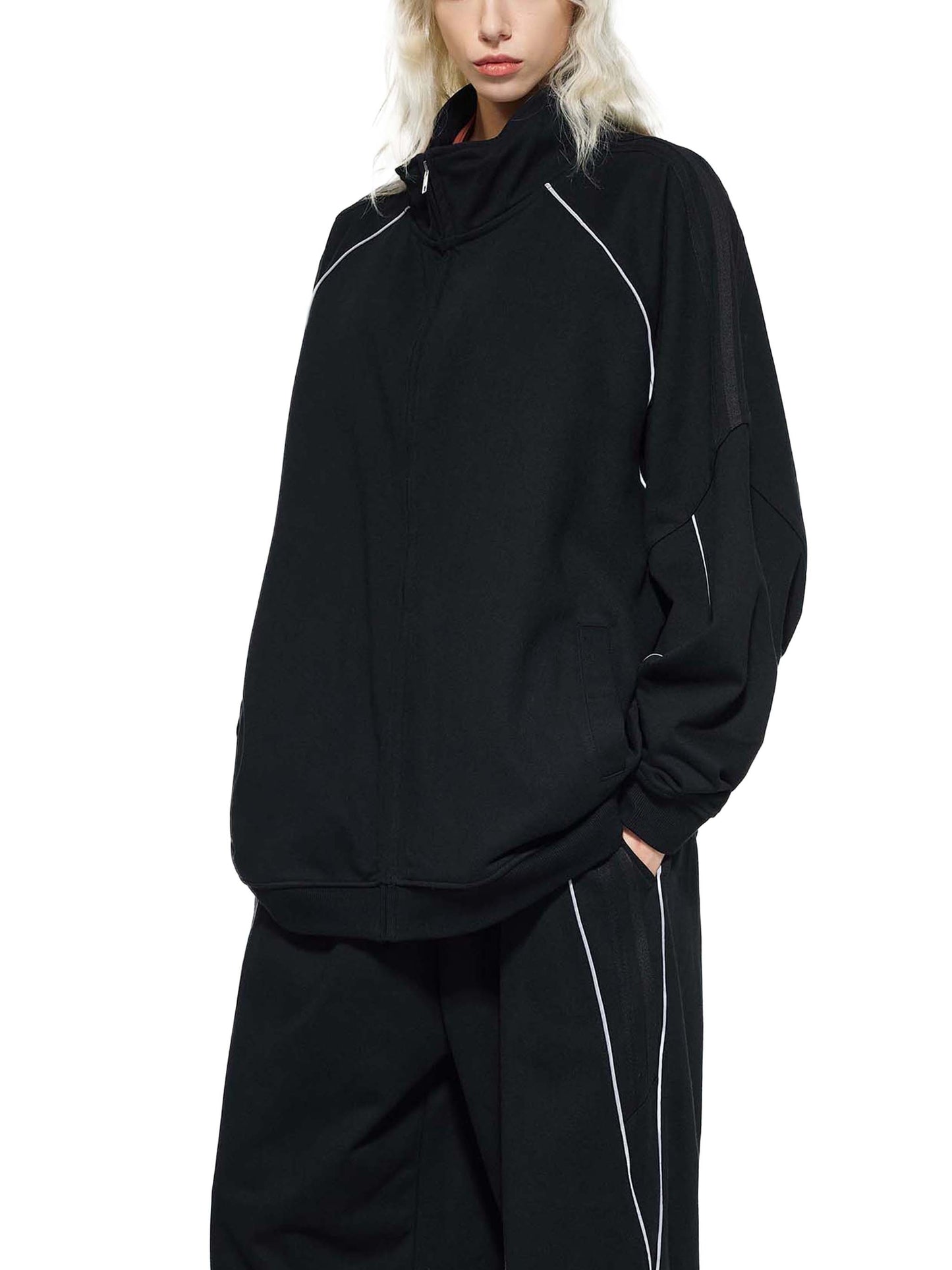 Fall Fashion- Unisex Raglan Tracksuit Jacket, Set ODMPOD