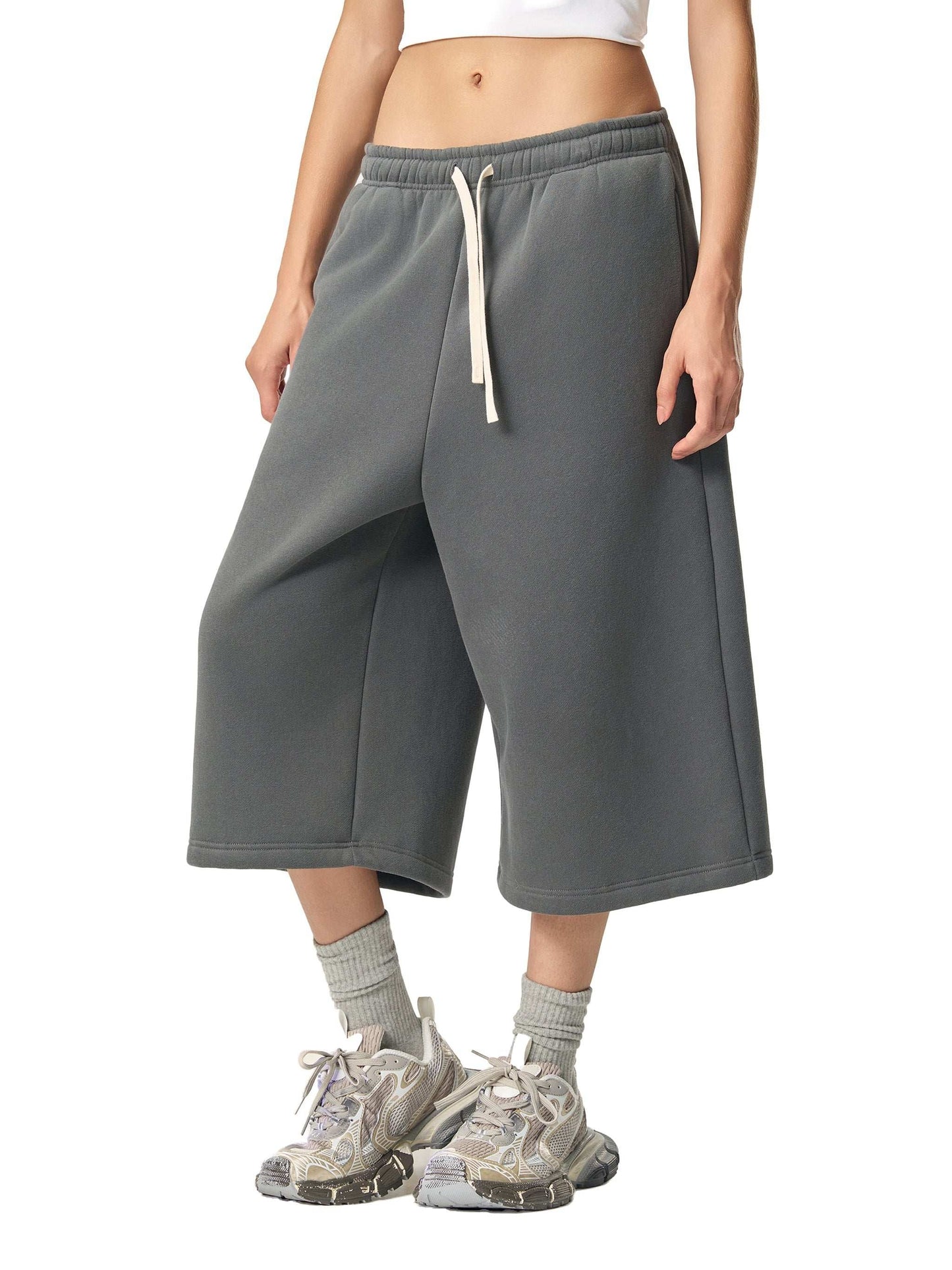 PRETTYJUNKIE Mid-Length Tech Blend Sweatpants Shorts ODMPOD