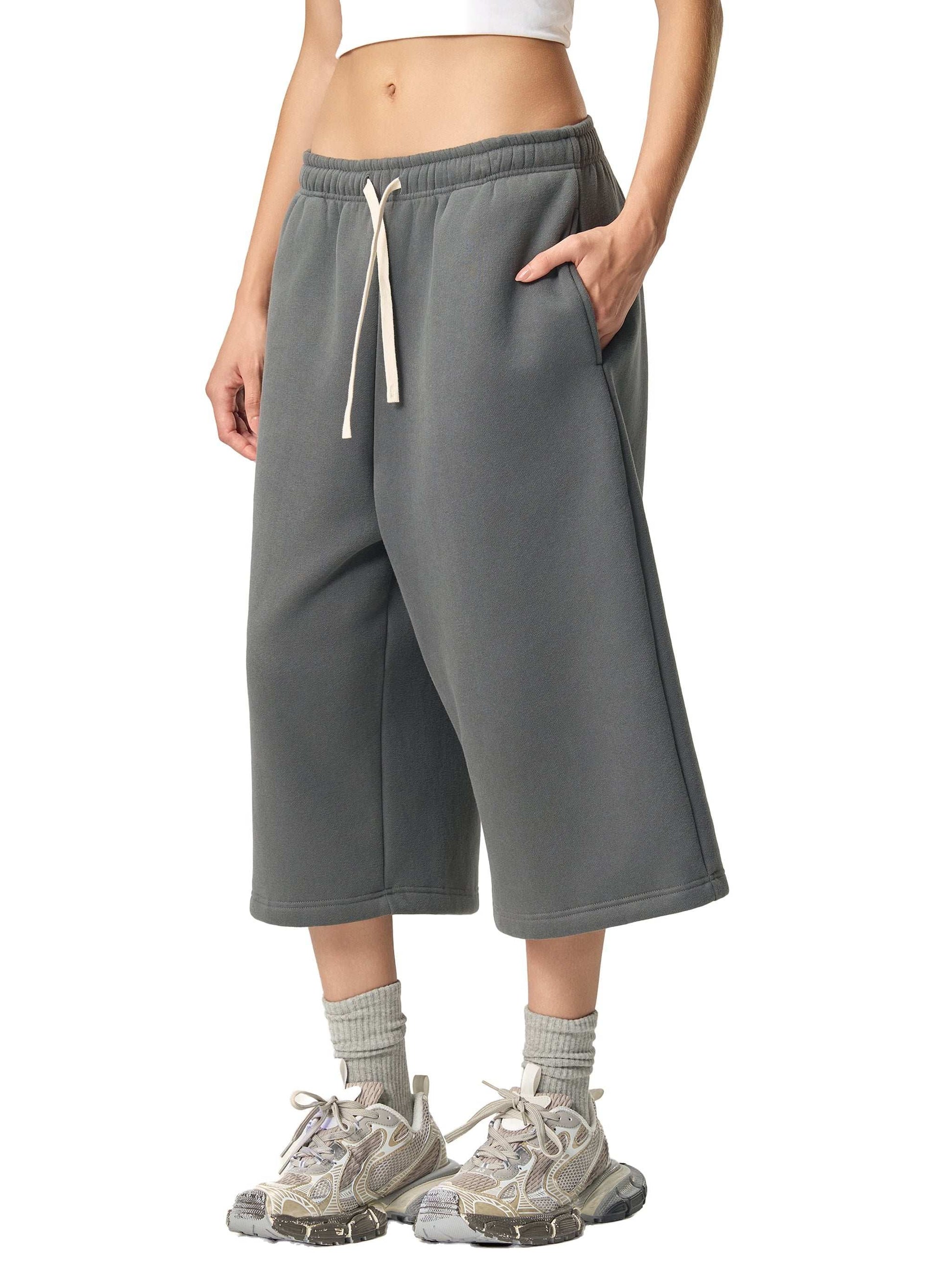 PRETTYJUNKIE Mid-Length Tech Blend Sweatpants Shorts ODMPOD