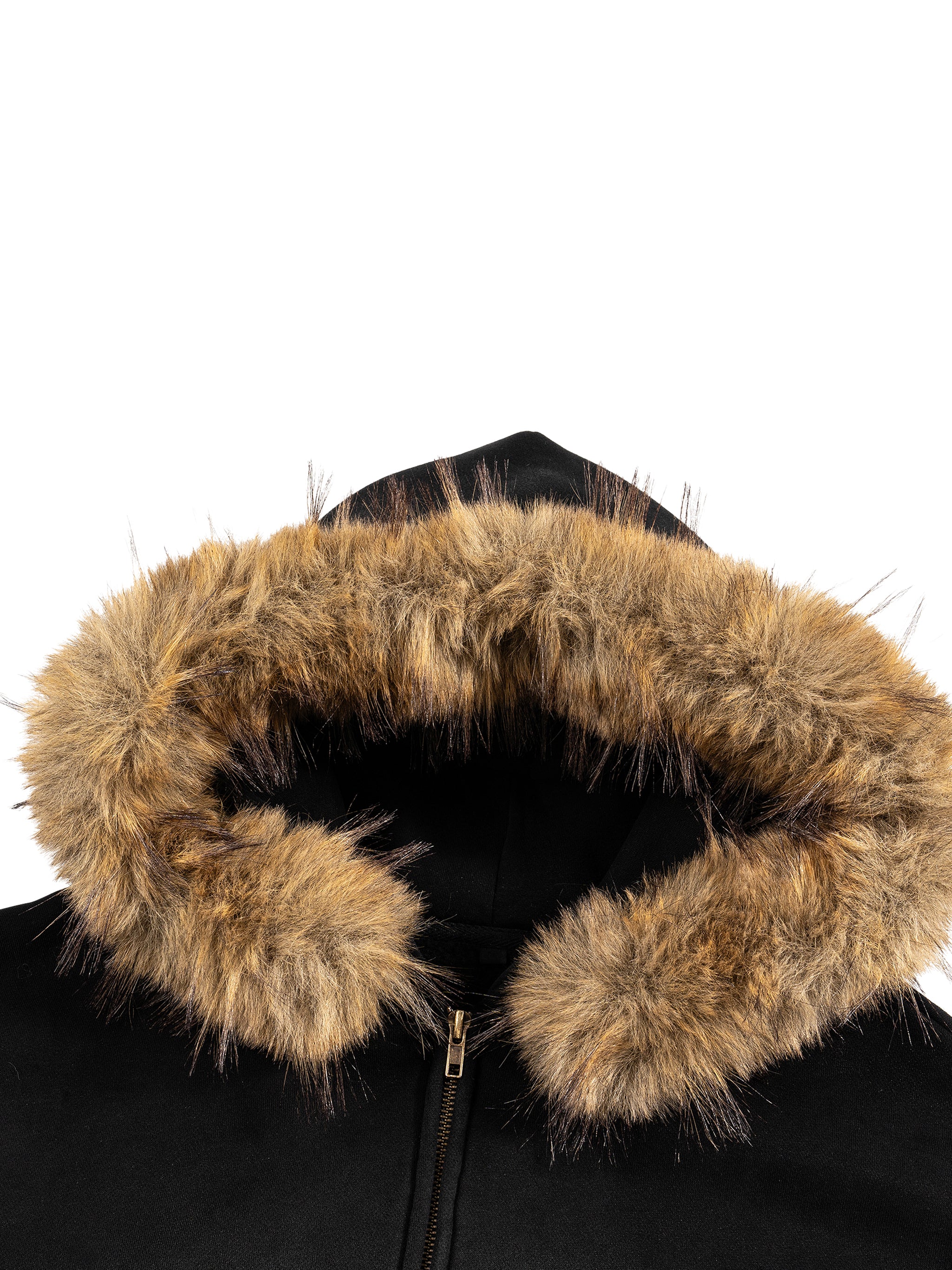 Outerwear | Boxy Detachable Fur Hoodie