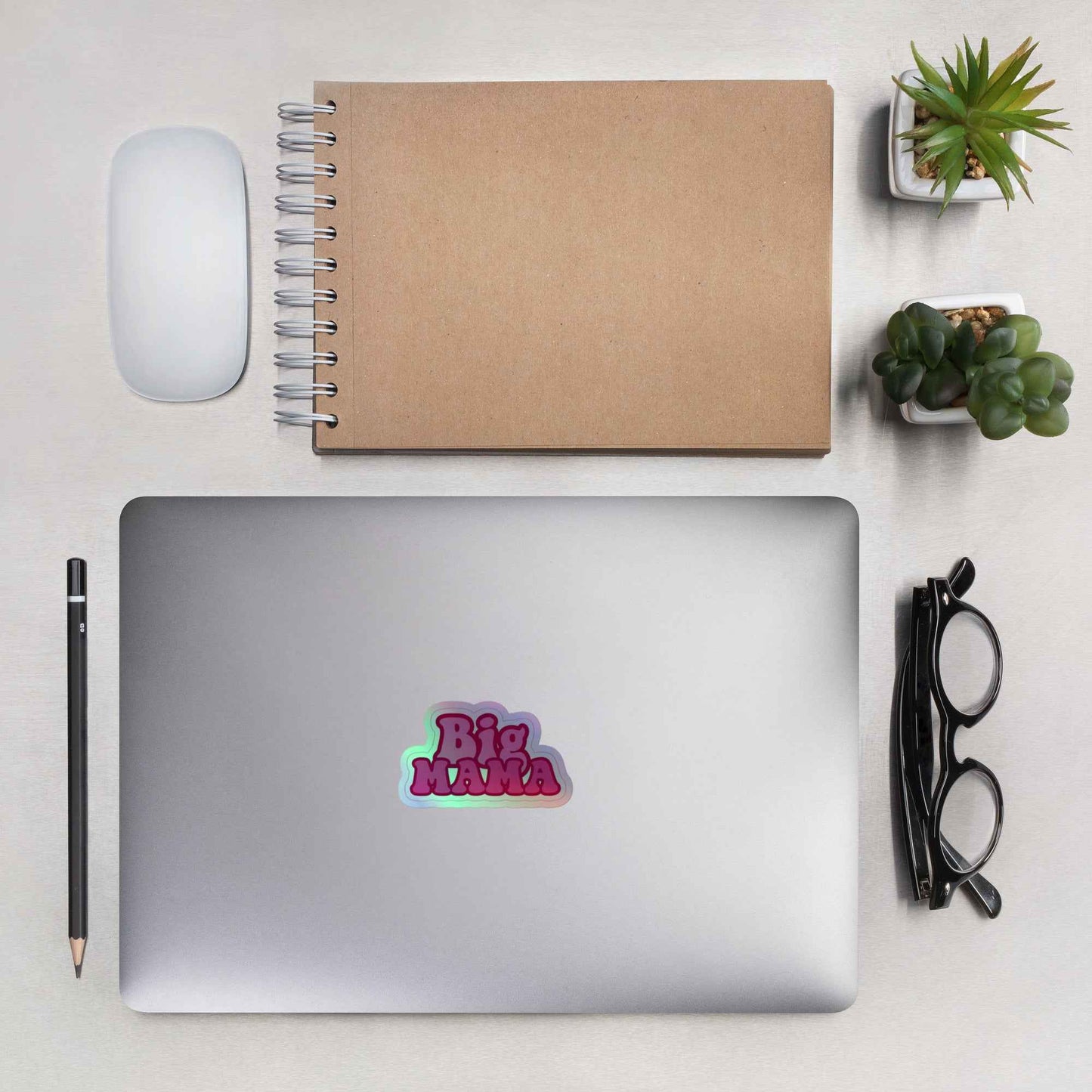 Big Mama Holographic stickers Pretty Junkie Apparel