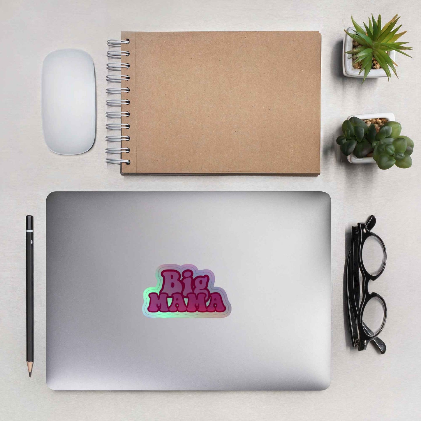 Big Mama Holographic stickers Pretty Junkie Apparel