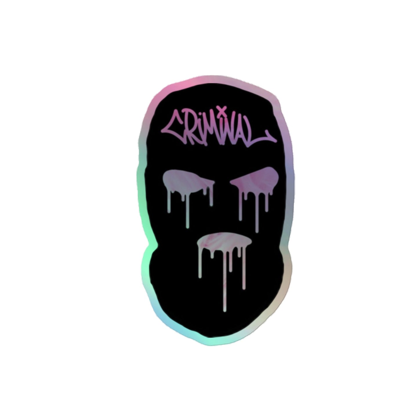 Masked Up Holographic stickers Pretty Junkie Apparel