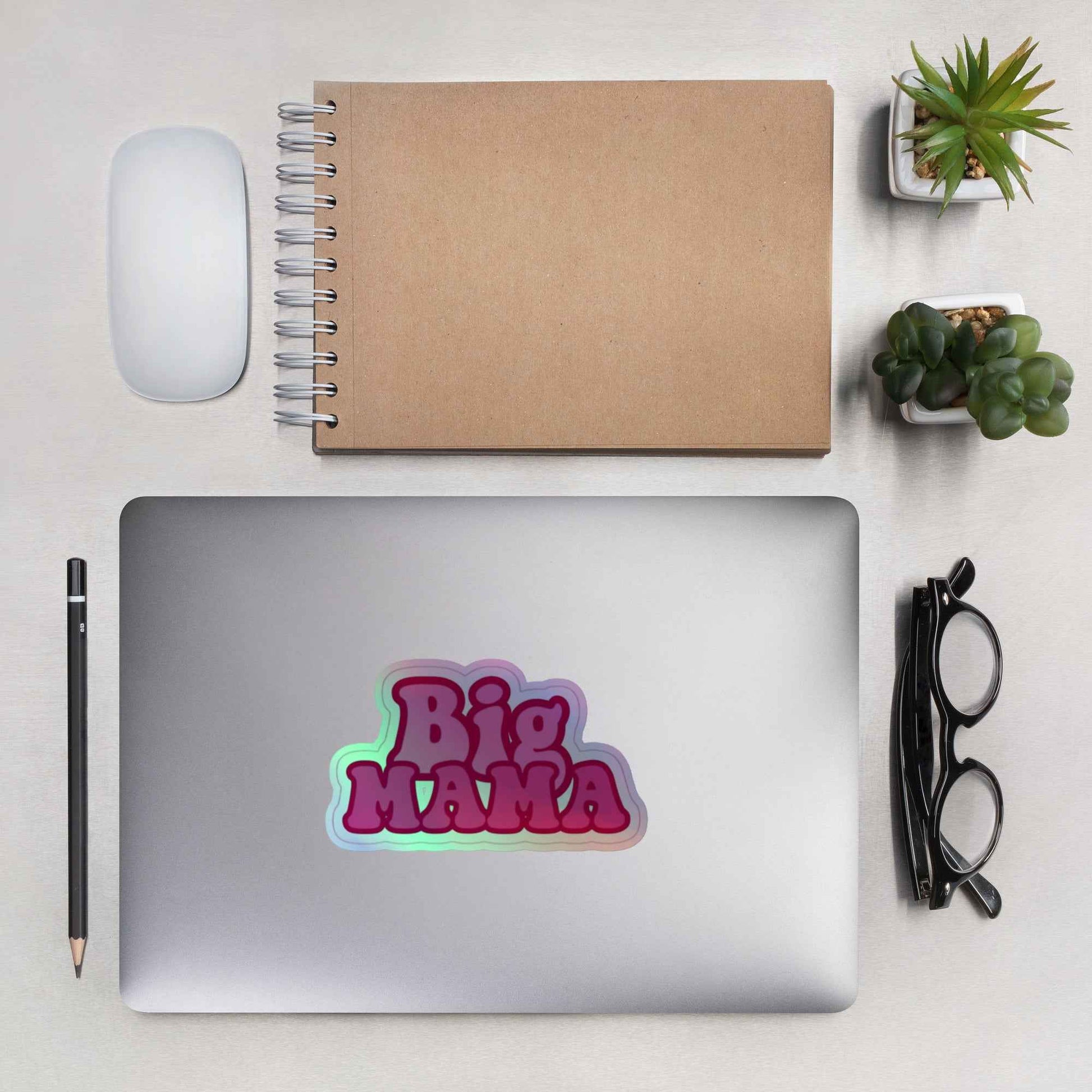 Big Mama Holographic stickers Pretty Junkie Apparel