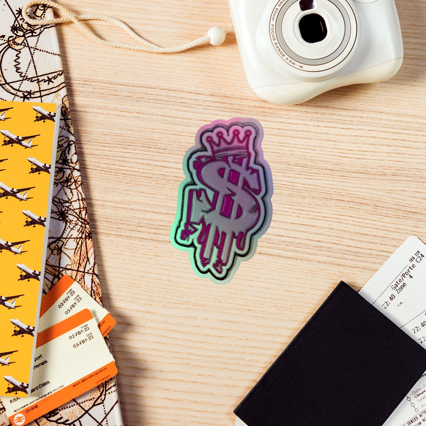 PinkMula Holographic stickers Pretty Junkie Apparel