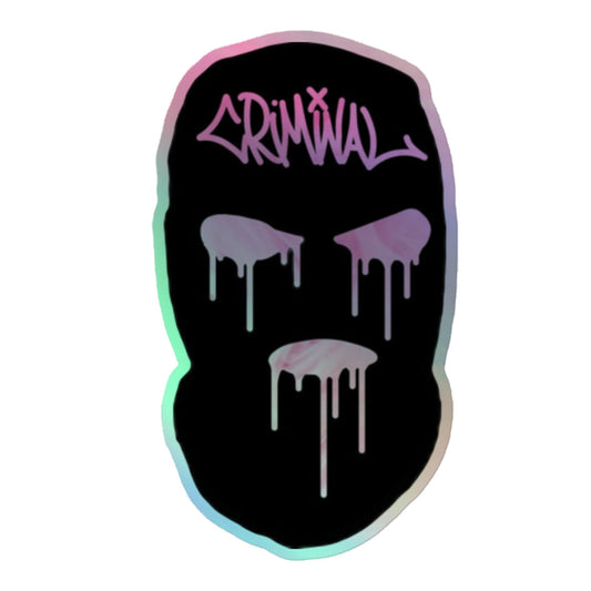 Masked Up Holographic stickers Pretty Junkie Apparel