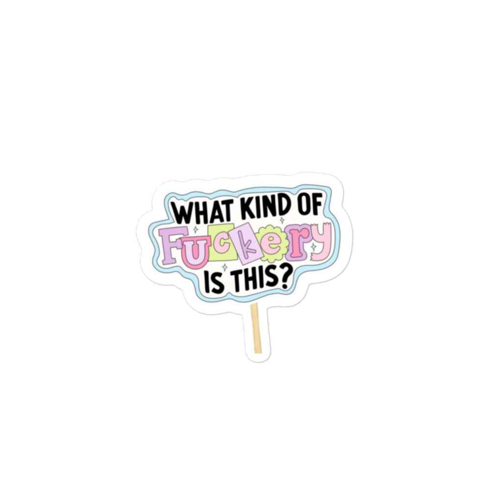 Cute Saying Bubble-free stickers Pretty Junkie Apparel