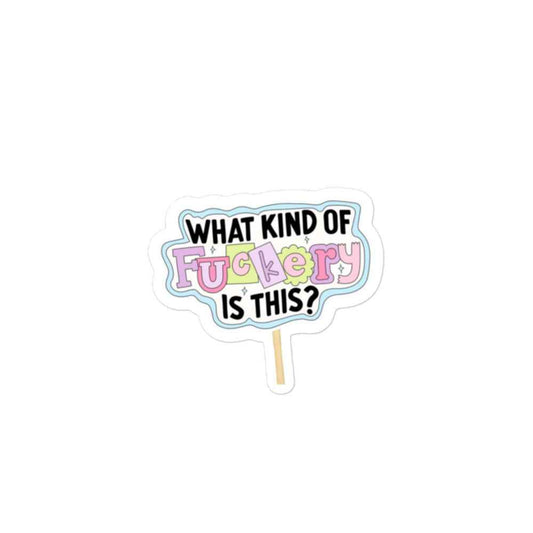 Cute Saying Bubble-free stickers Pretty Junkie Apparel