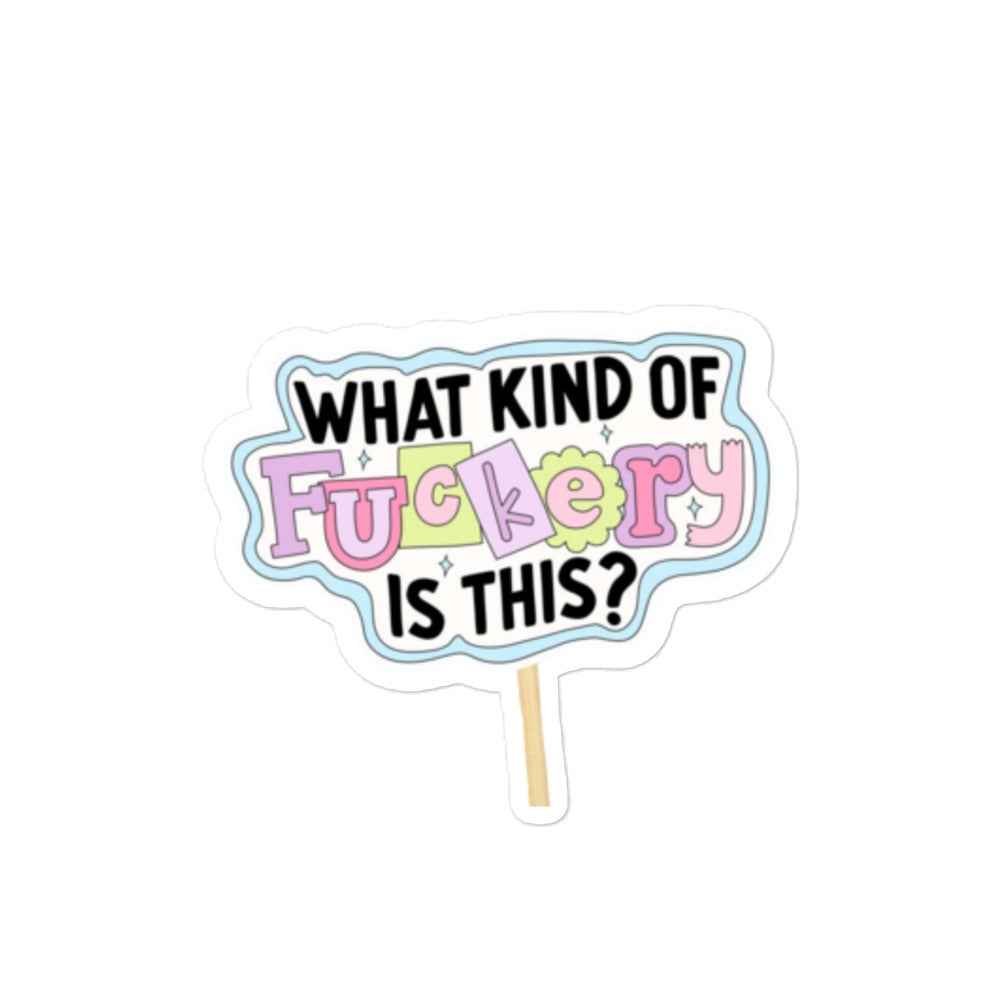 Cute Saying Bubble-free stickers Pretty Junkie Apparel