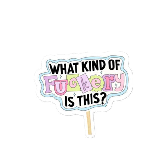 Cute Saying Bubble-free stickers Pretty Junkie Apparel
