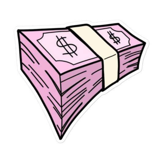 Moneybabe Bubble-free stickers Pretty Junkie Apparel