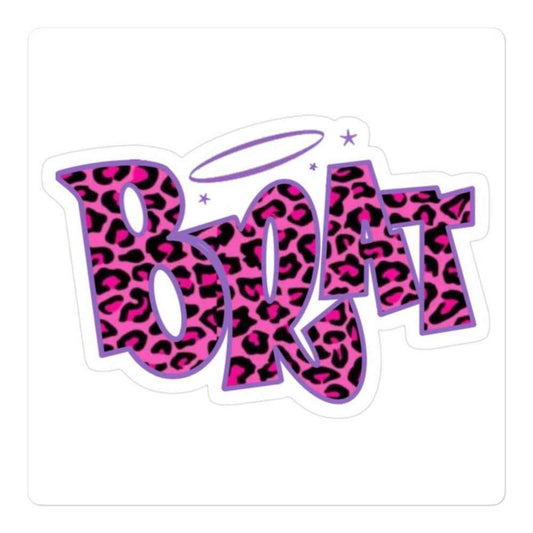 Brat Bubble-free stickers Pretty Junkie Apparel