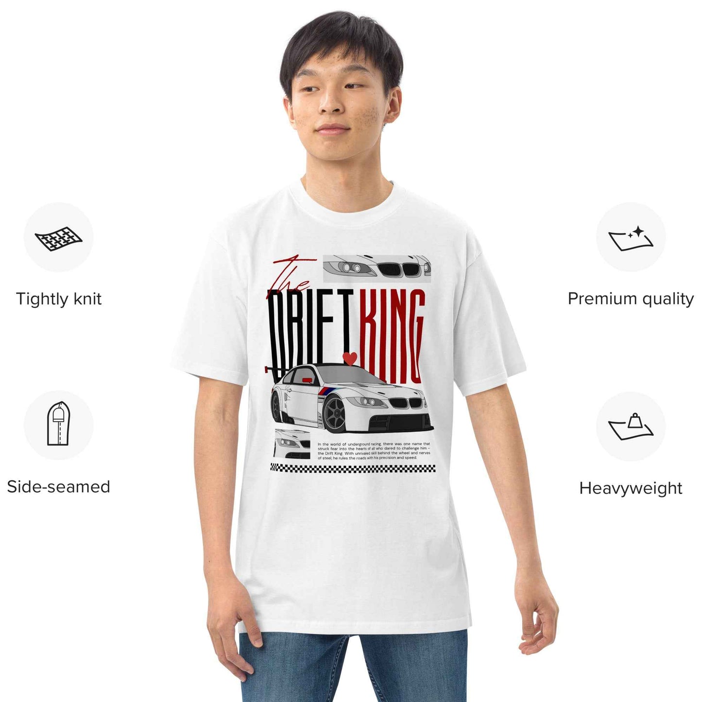DriftKing Premium Heavyweight Tee - Pretty Junkie Apparel