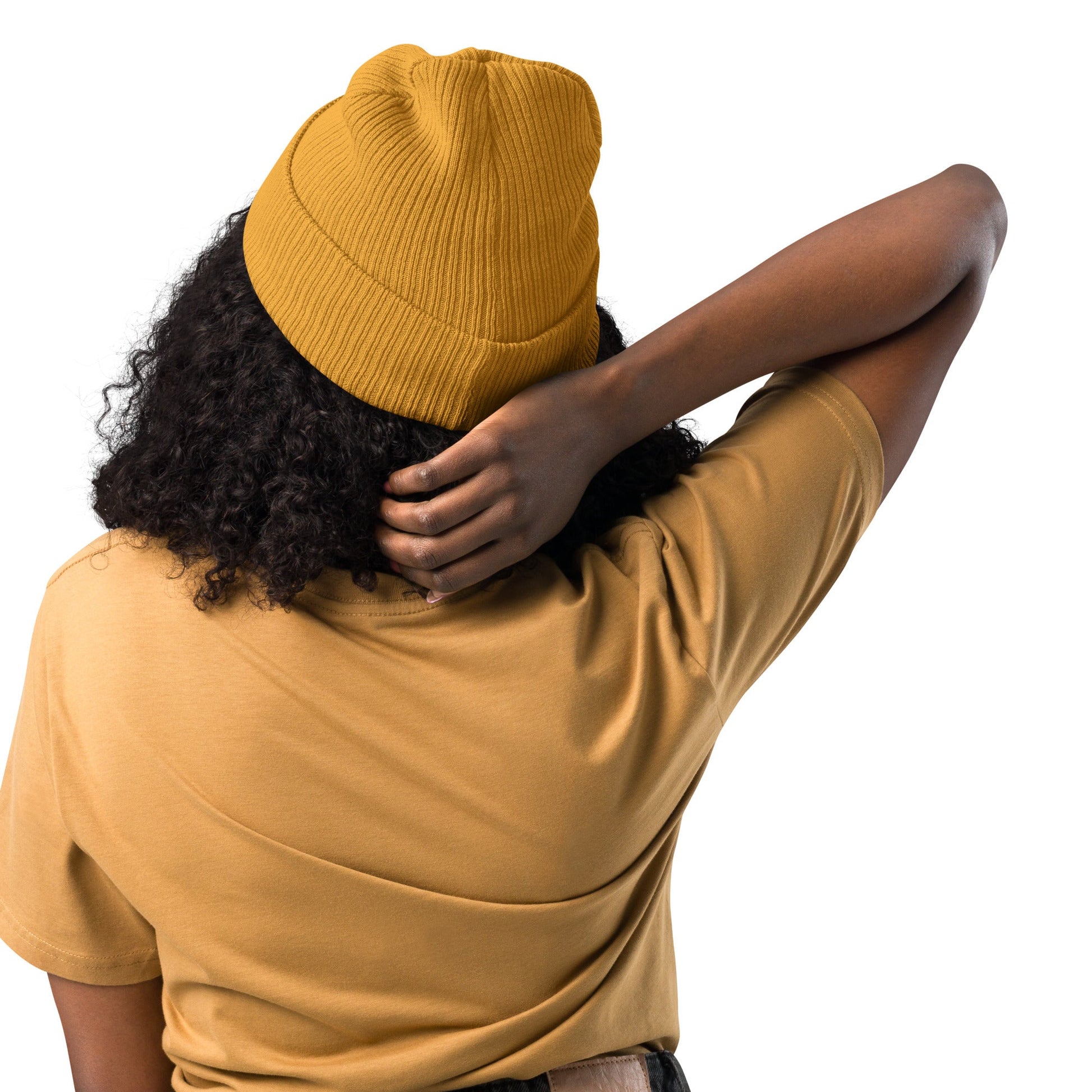 PrettyJunkie Organic Ribbed Beanie – Yellow Heat Pretty Junkie Apparel