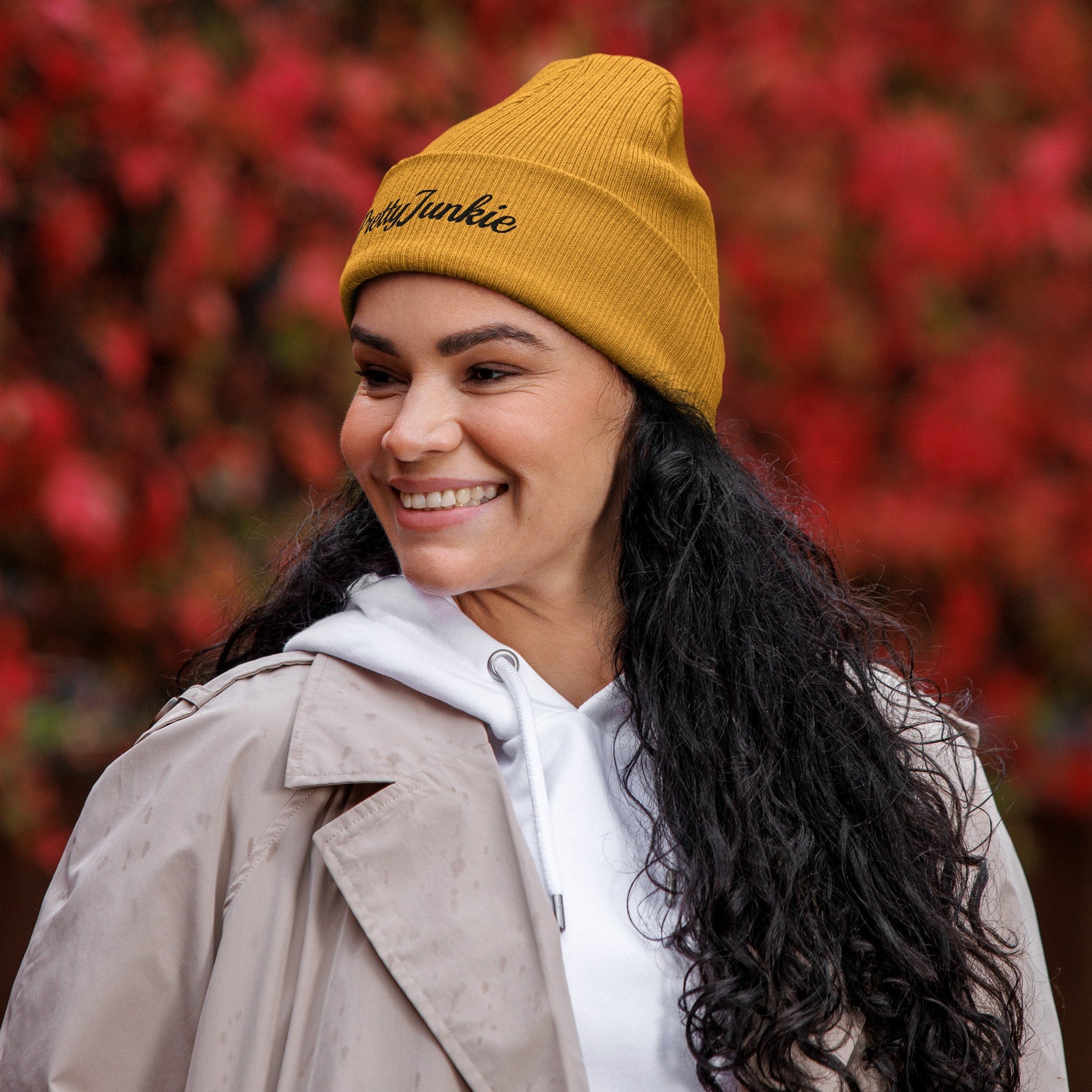 PrettyJunkie Organic Ribbed Beanie – Yellow Heat Pretty Junkie Apparel