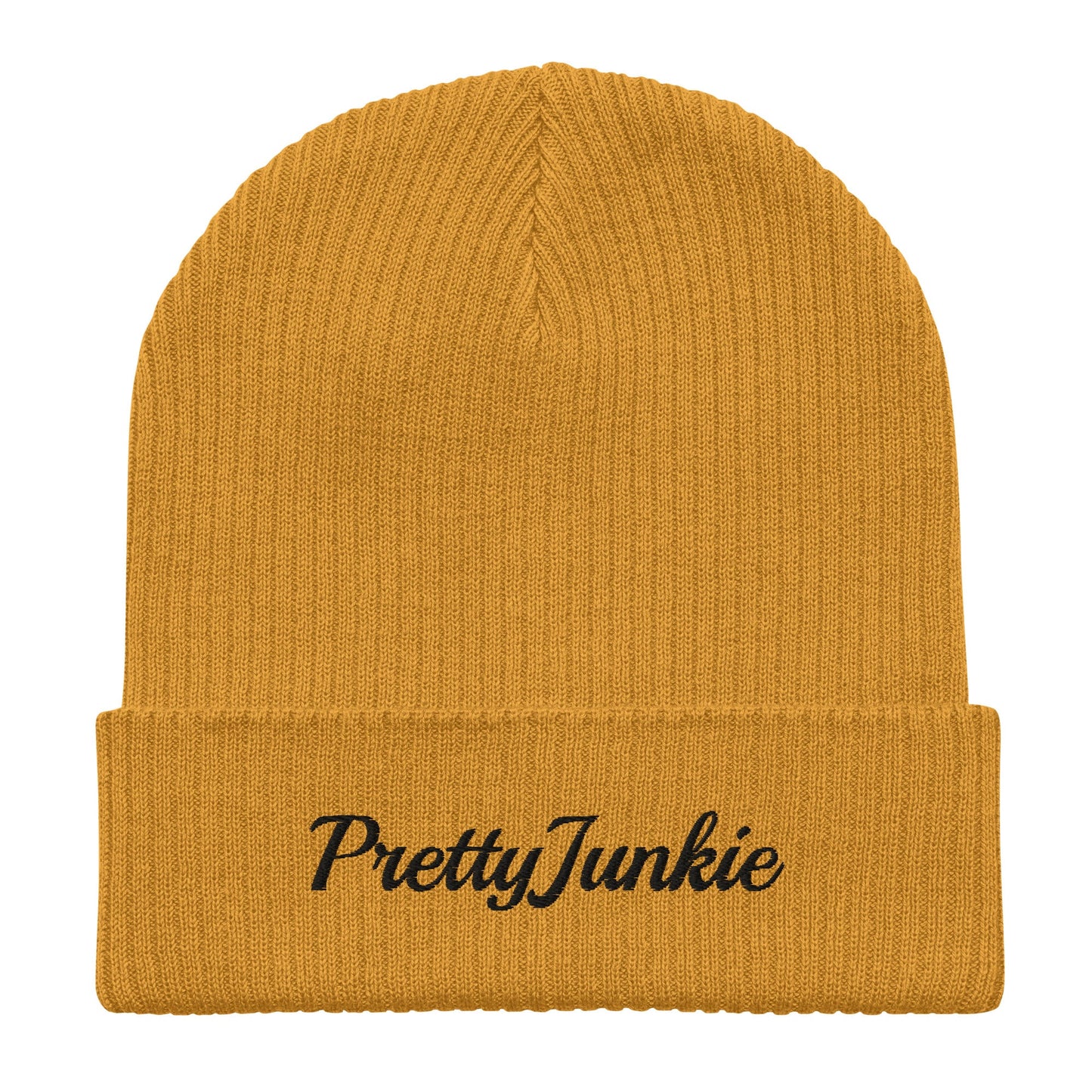 PrettyJunkie Organic Ribbed Beanie – Yellow Heat Pretty Junkie Apparel