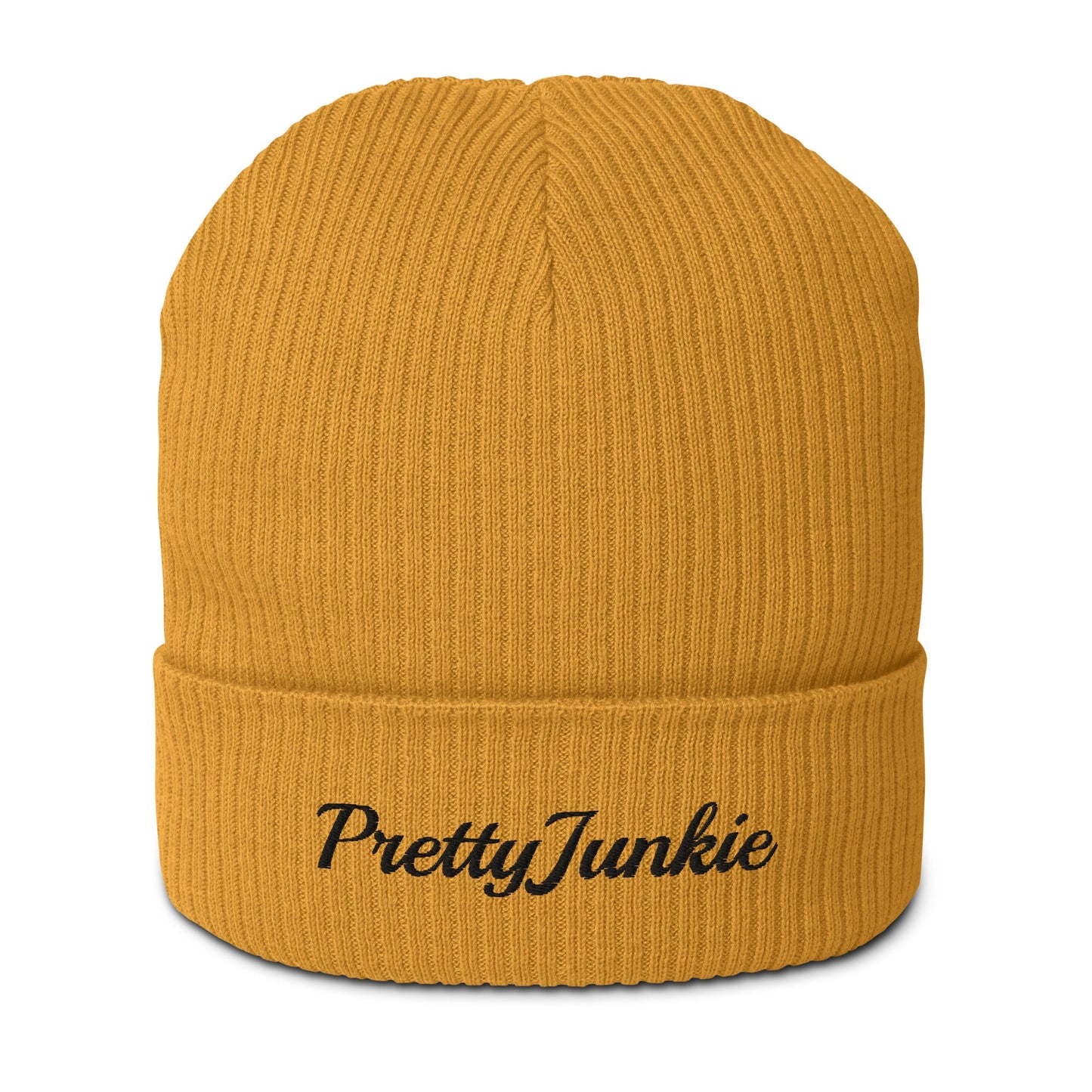 PrettyJunkie Organic Ribbed Beanie – Yellow Heat Pretty Junkie Apparel