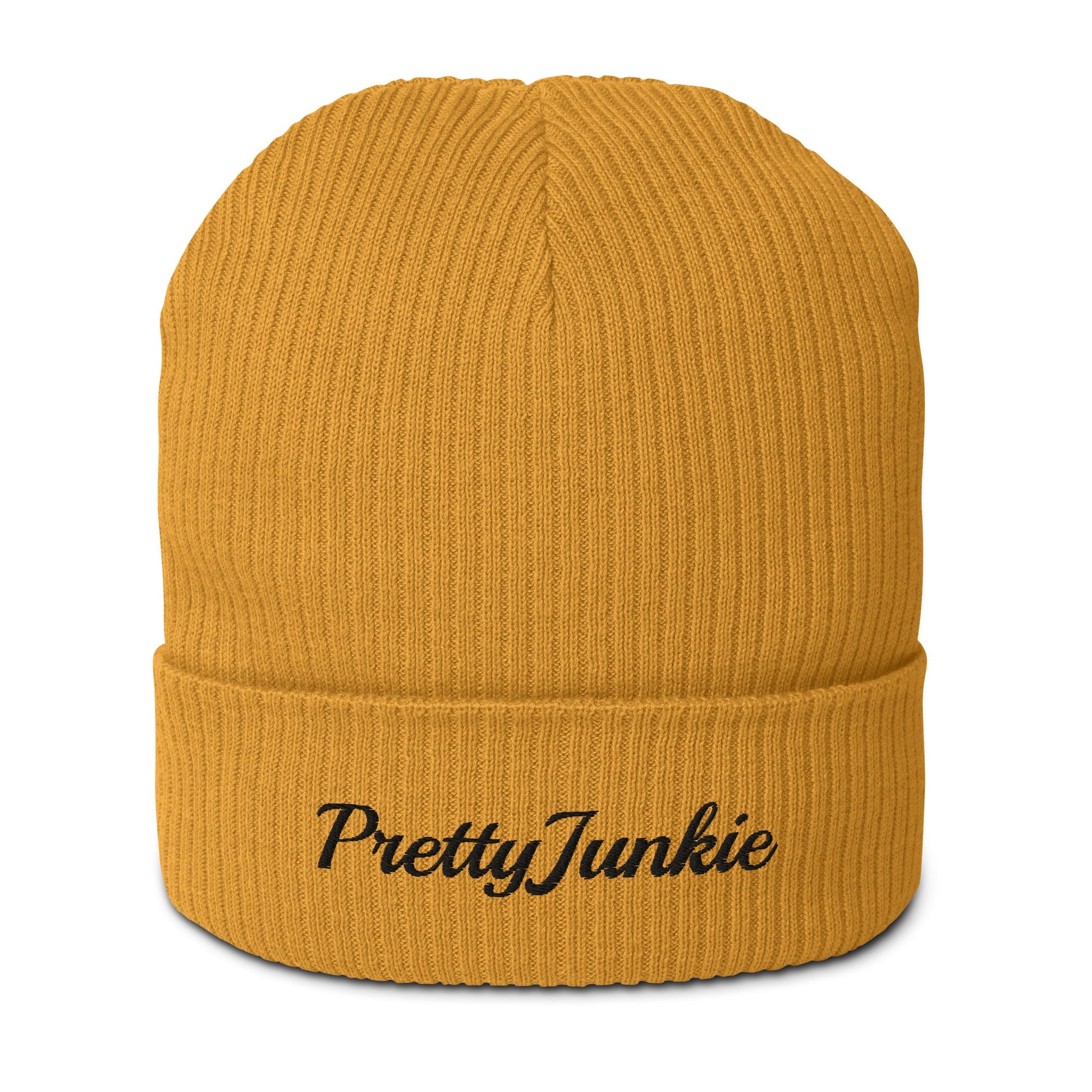 PrettyJunkie Organic Ribbed Beanie – Yellow Heat Pretty Junkie Apparel