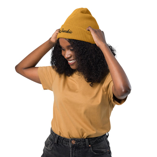 PrettyJunkie Organic Ribbed Beanie – Yellow Heat Pretty Junkie Apparel