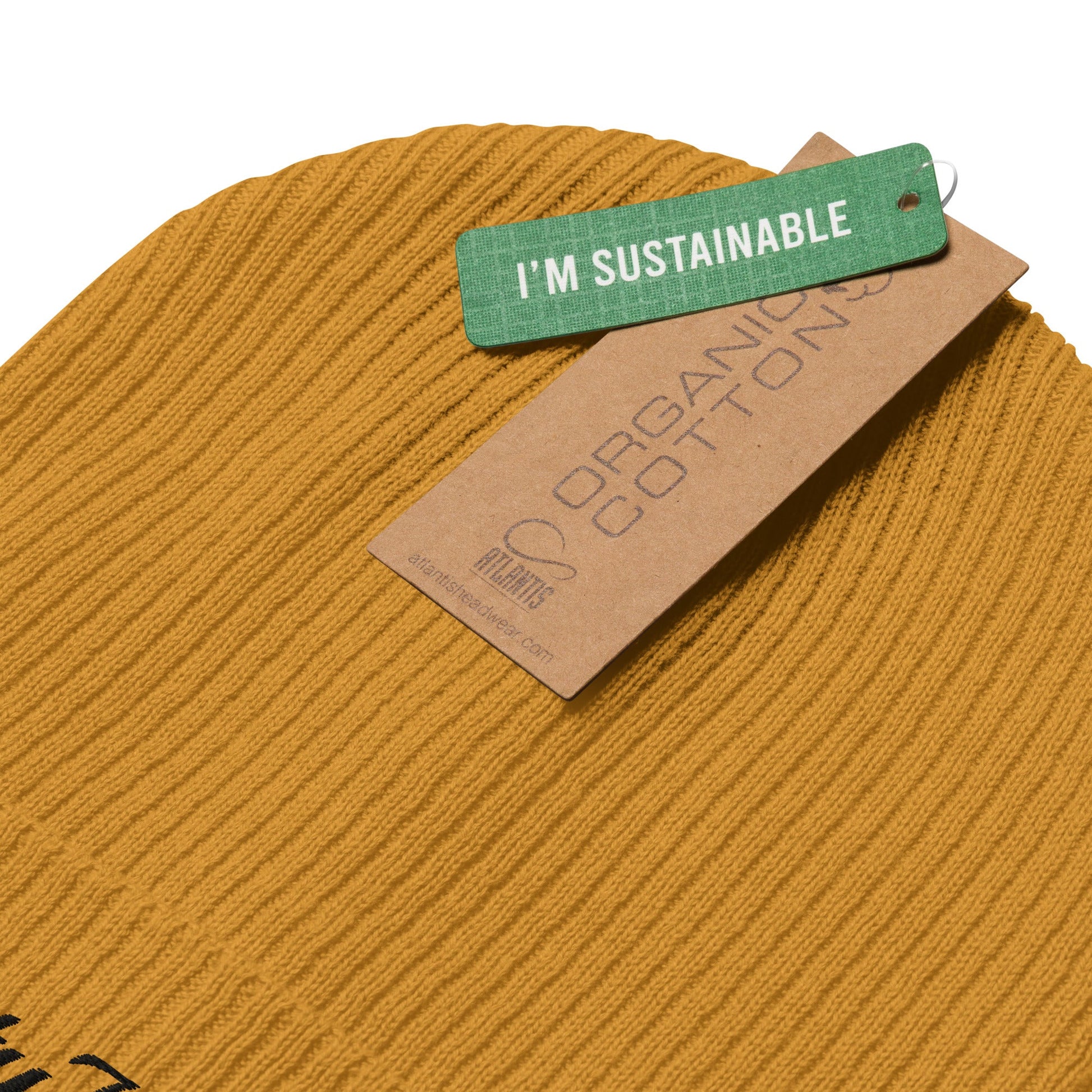 PrettyJunkie Organic Ribbed Beanie – Yellow Heat Pretty Junkie Apparel