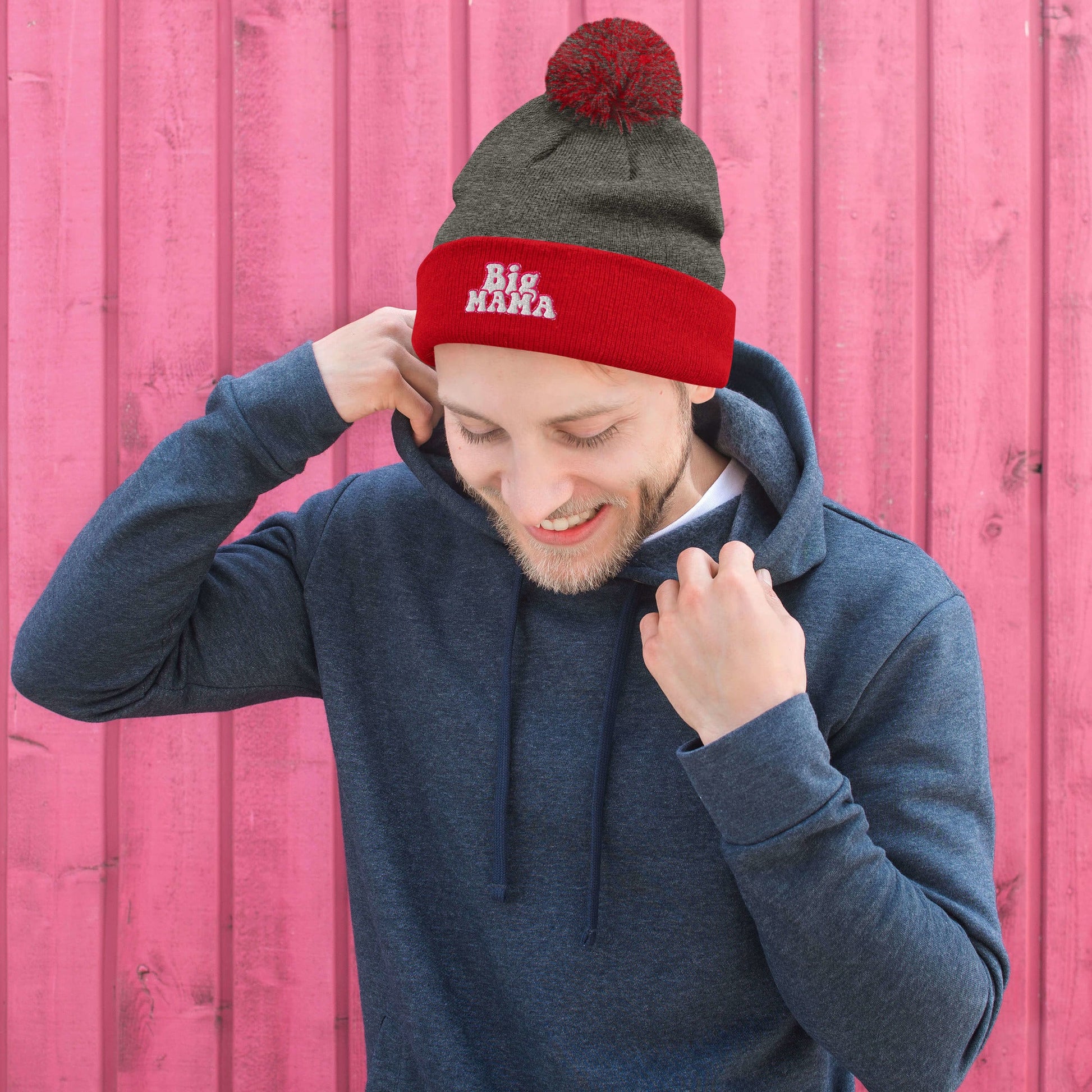 They Call Me "BigMama" Pom-Pom Beanie Pretty Junkie Apparel