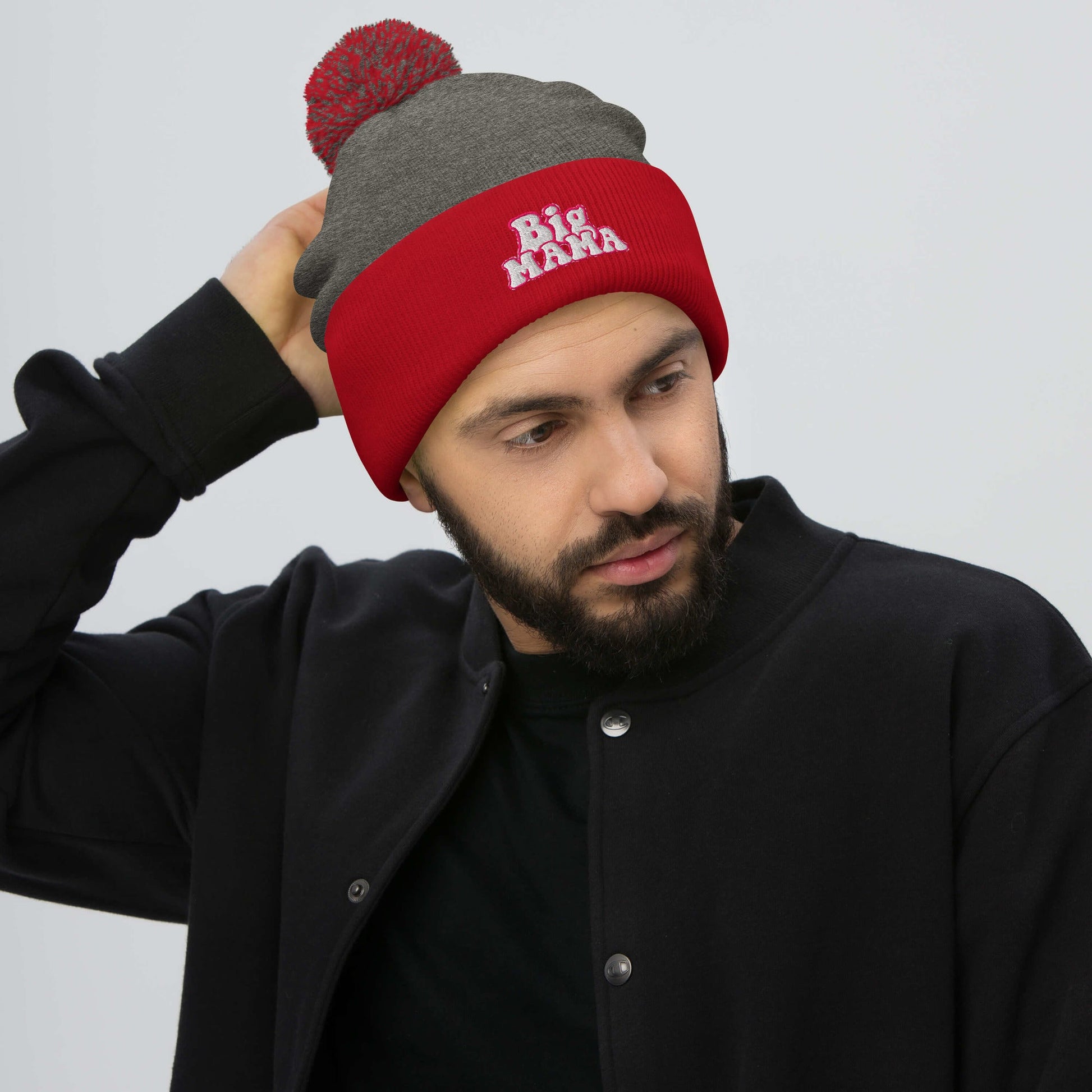 They Call Me "BigMama" Pom-Pom Beanie Pretty Junkie Apparel