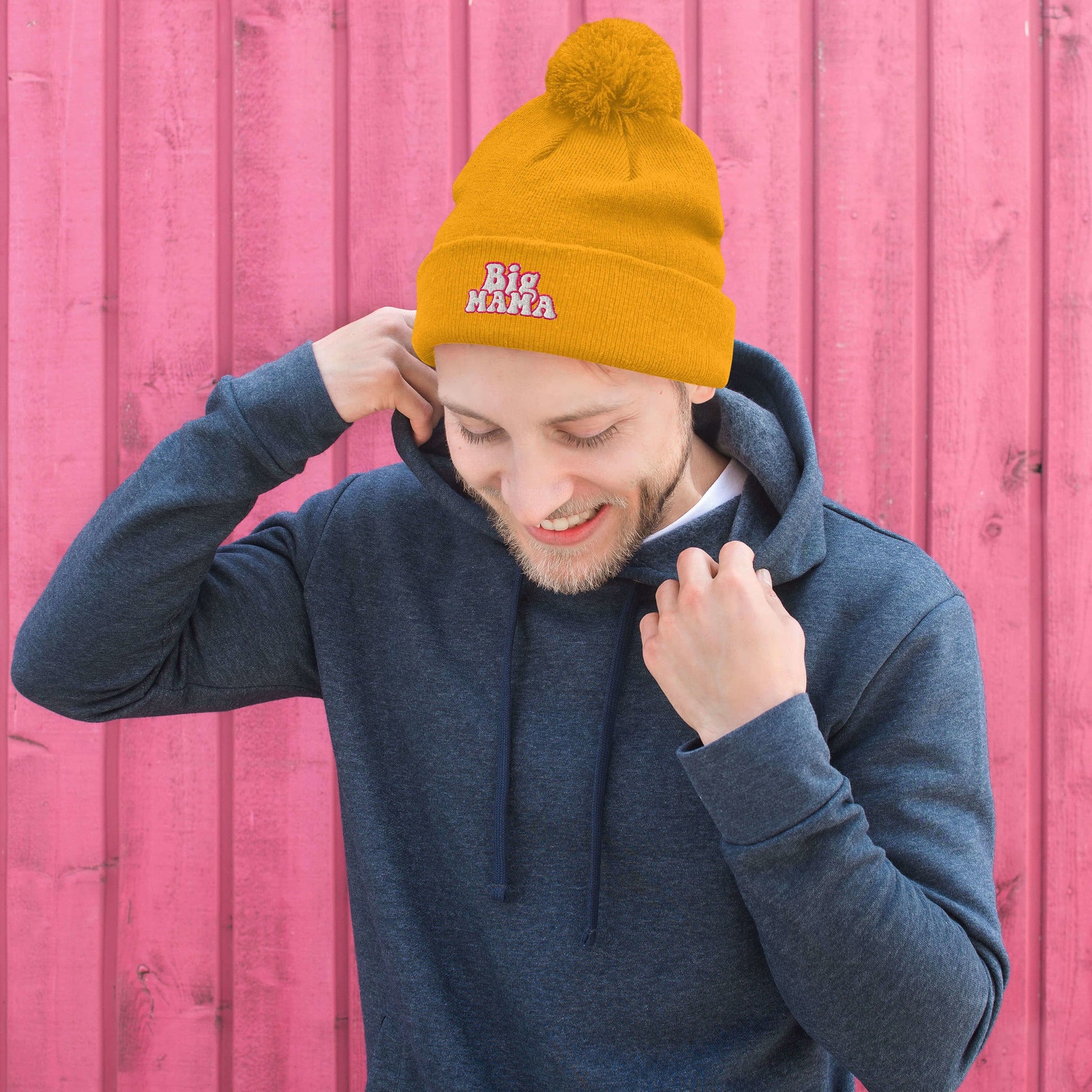 They Call Me "BigMama" Pom-Pom Beanie Pretty Junkie Apparel