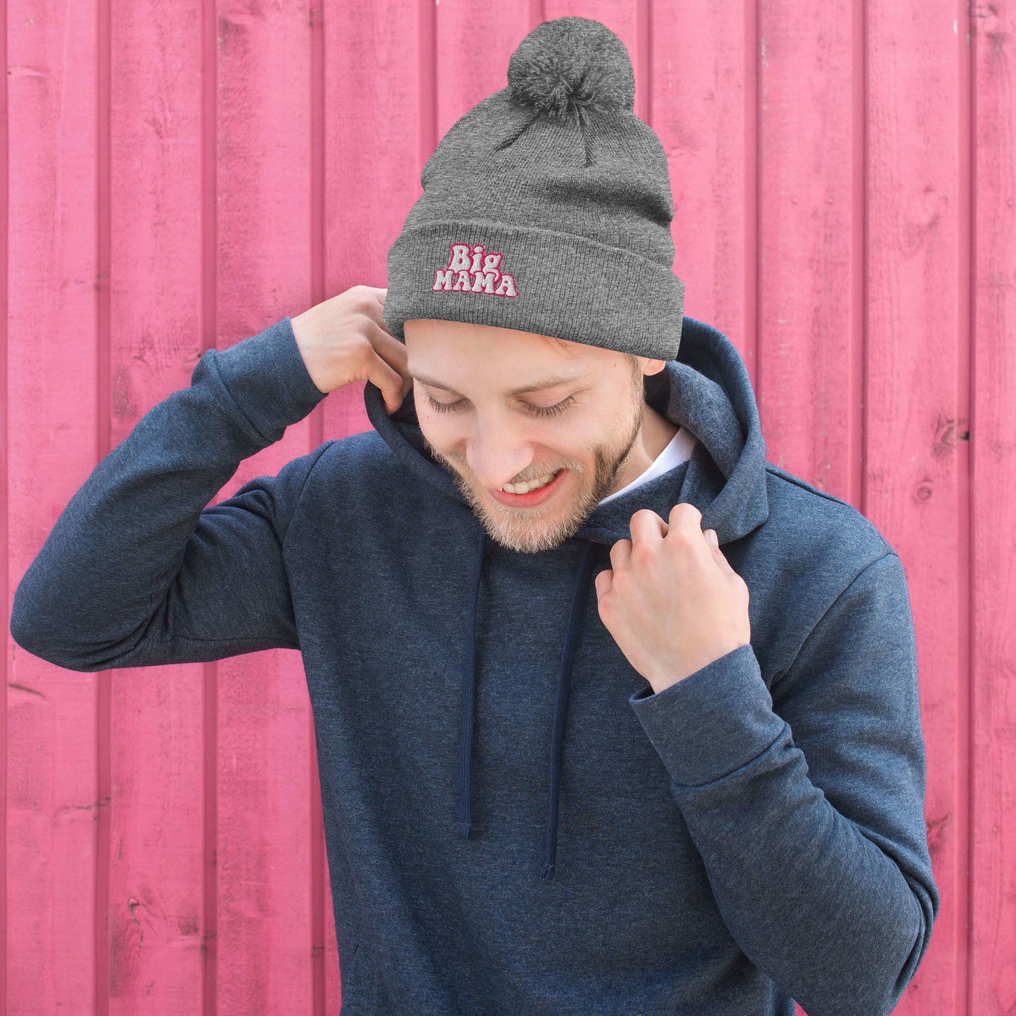 They Call Me "BigMama" Pom-Pom Beanie Pretty Junkie Apparel