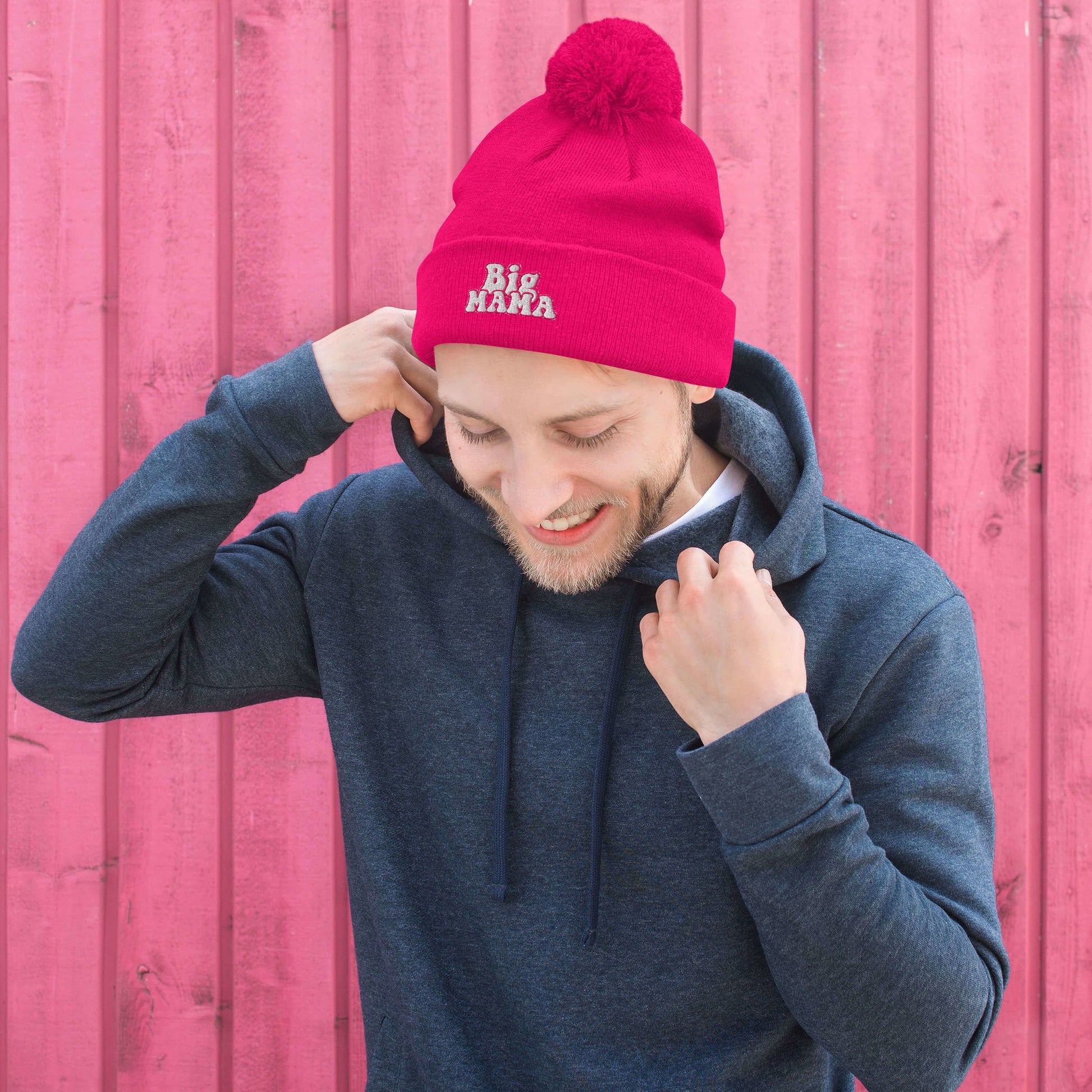 They Call Me "BigMama" Pom-Pom Beanie Pretty Junkie Apparel