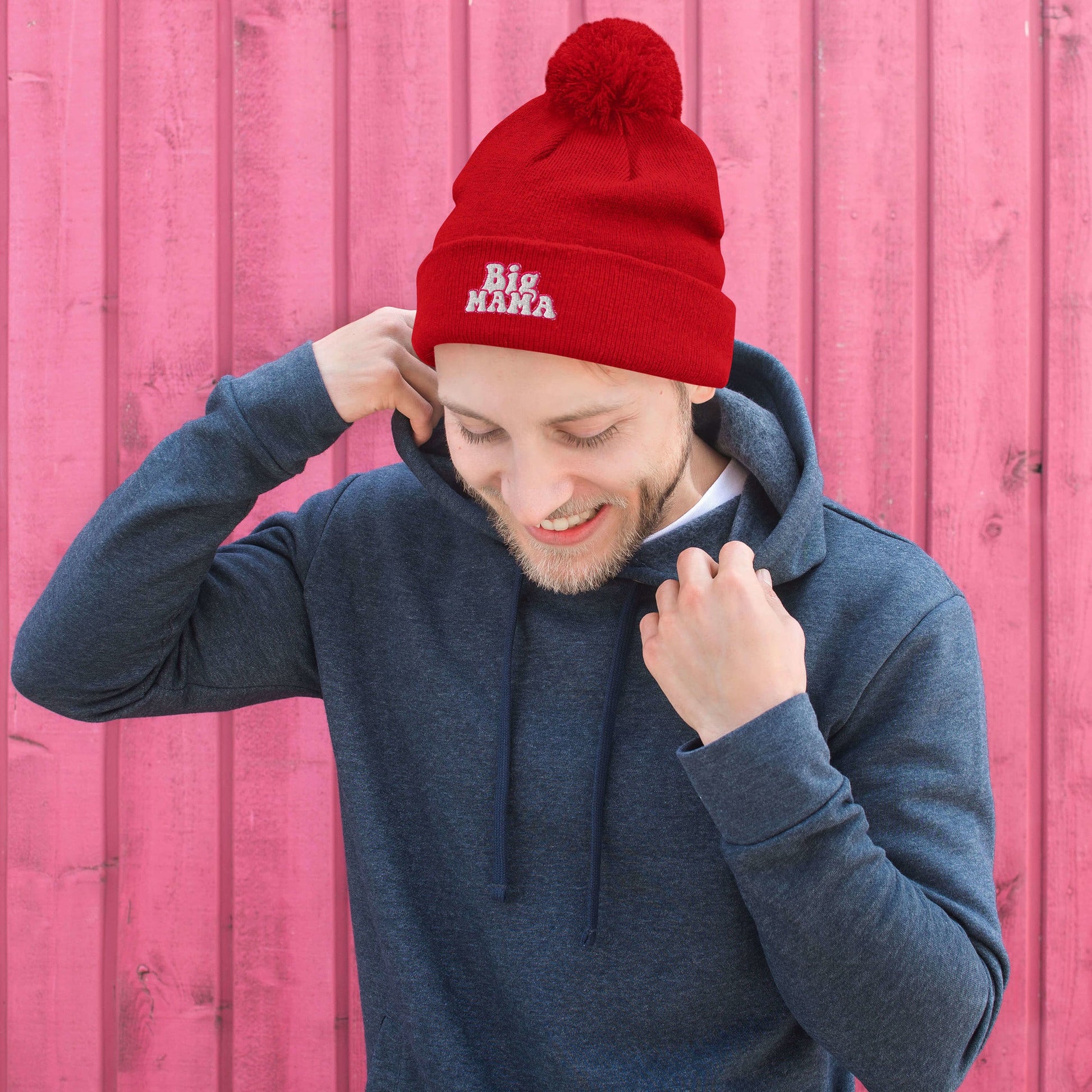 They Call Me "BigMama" Pom-Pom Beanie Pretty Junkie Apparel