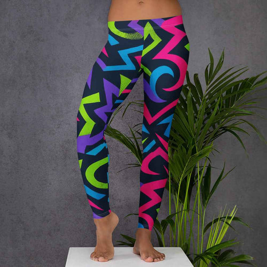 Pretty Junkie Apparel neon electric leggings - High-Waist - Pretty Junkie Apparel