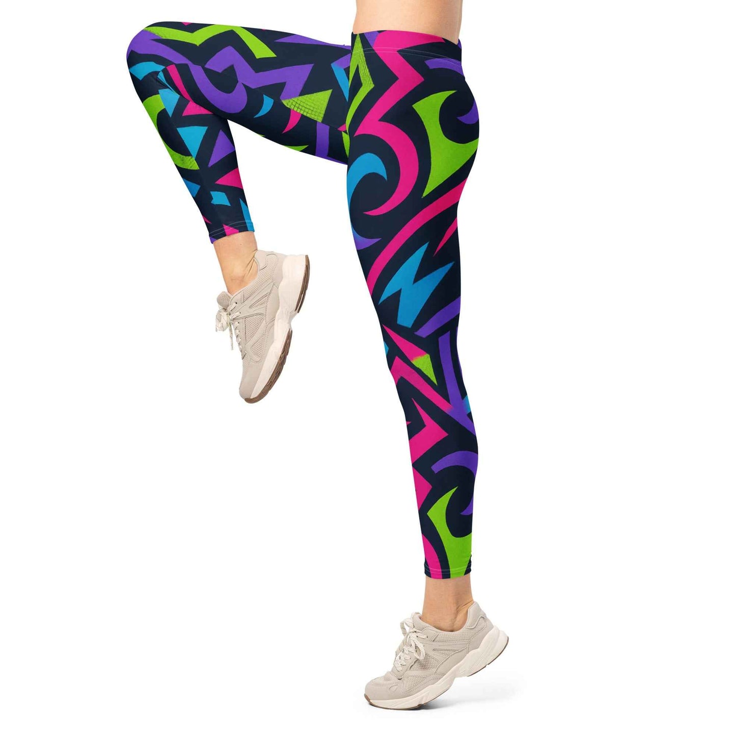 Pretty Junkie Apparel neon electric leggings - High-Waist - Pretty Junkie Apparel