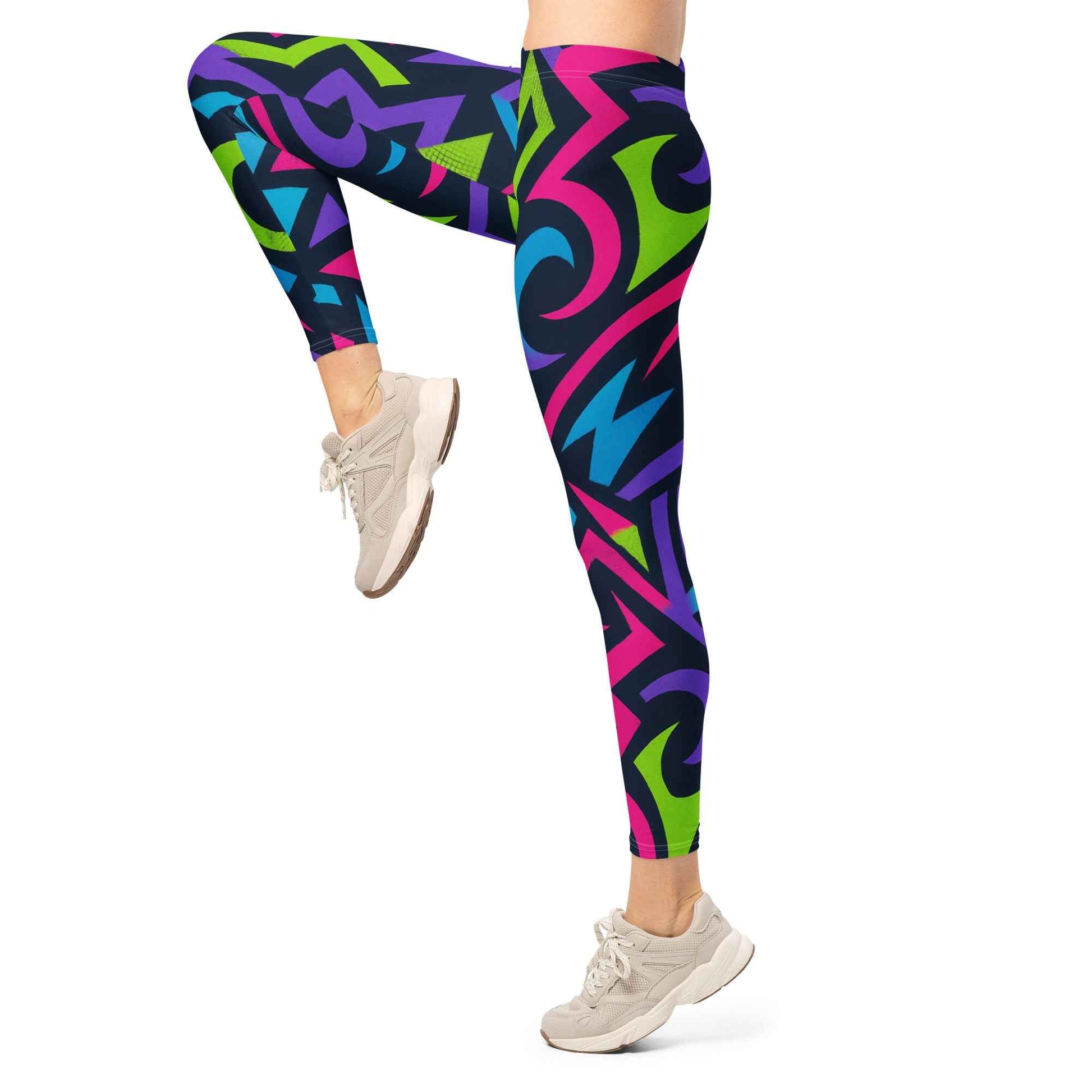 Pretty Junkie Apparel neon electric leggings - High-Waist - Pretty Junkie Apparel