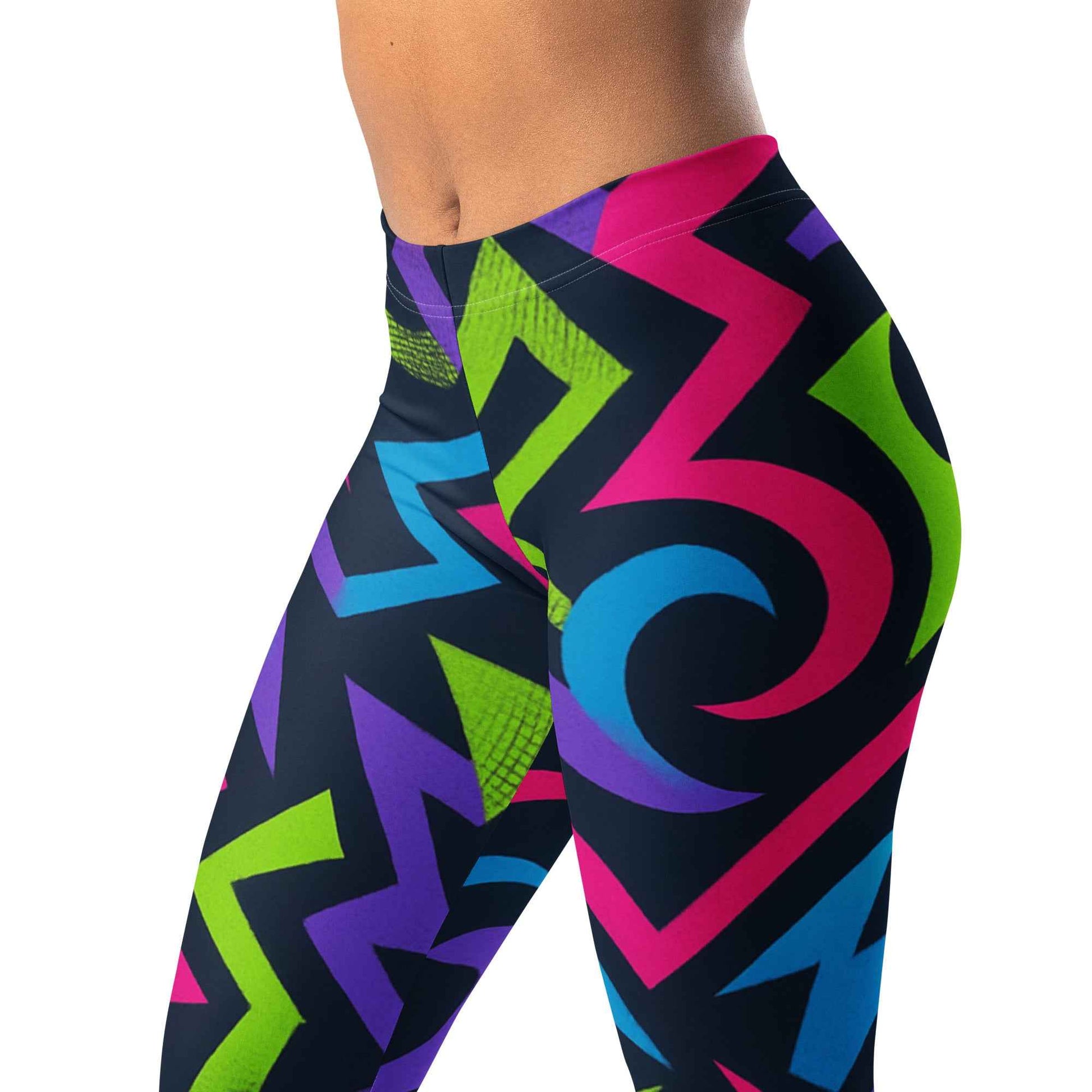 Pretty Junkie Apparel neon electric leggings - High-Waist - Pretty Junkie Apparel
