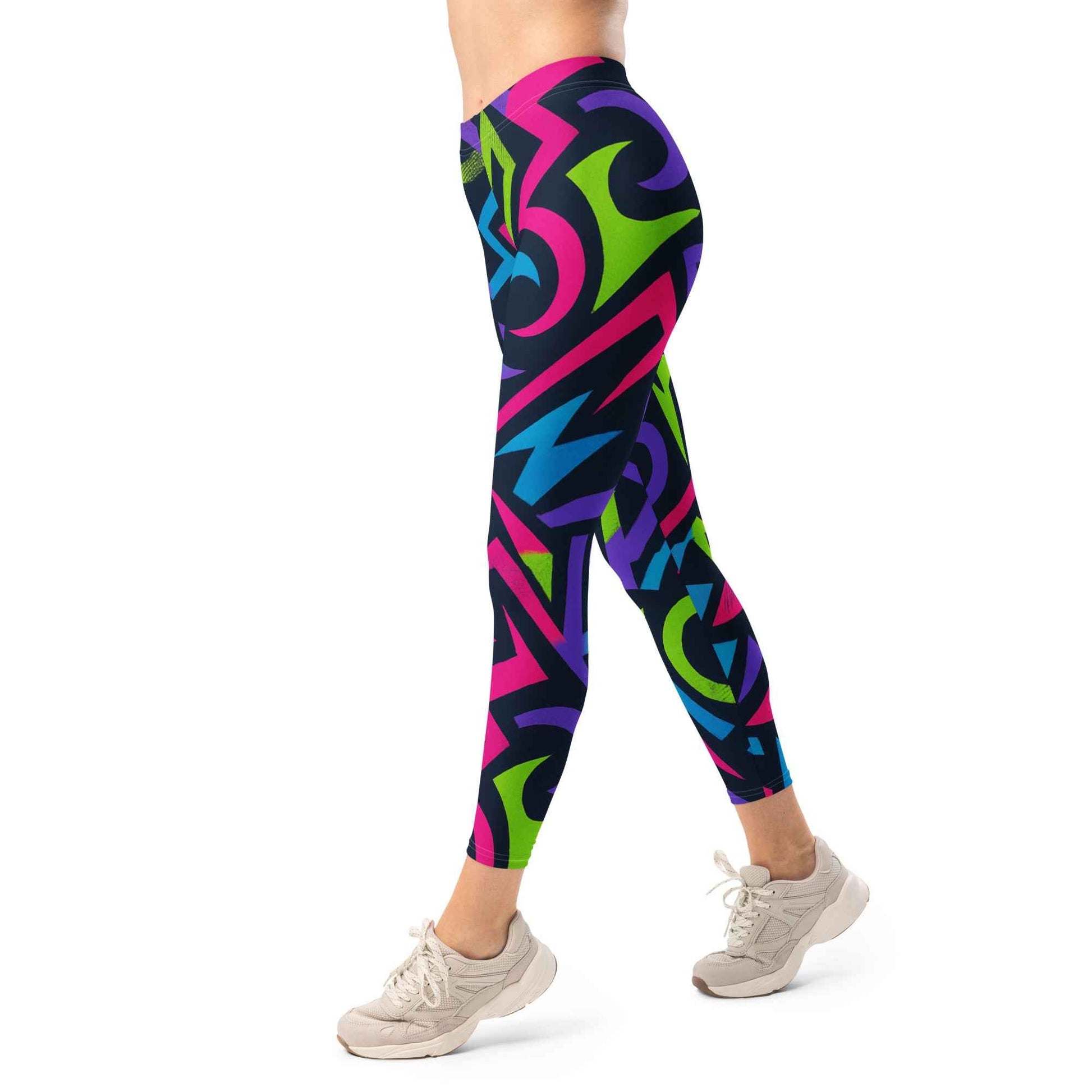 Pretty Junkie Apparel neon electric leggings - High-Waist - Pretty Junkie Apparel