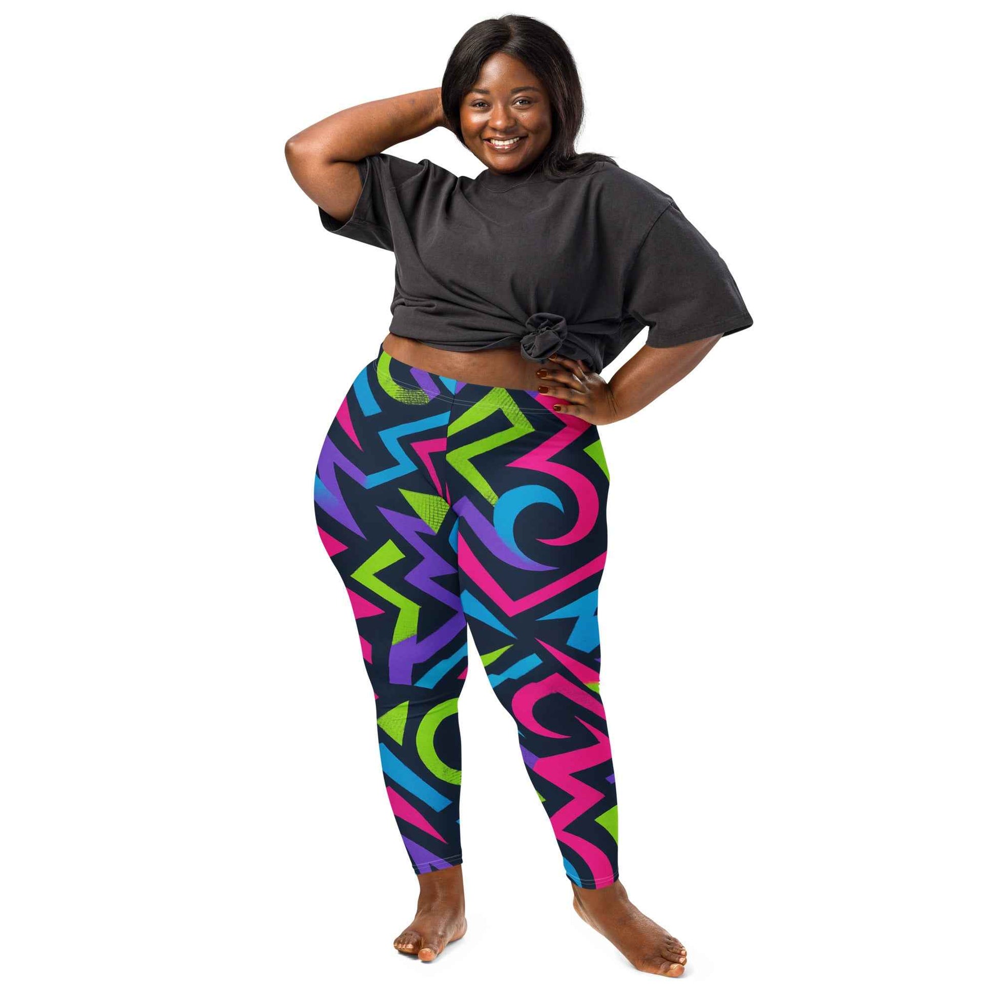 Pretty Junkie Apparel neon electric leggings - High-Waist - Pretty Junkie Apparel