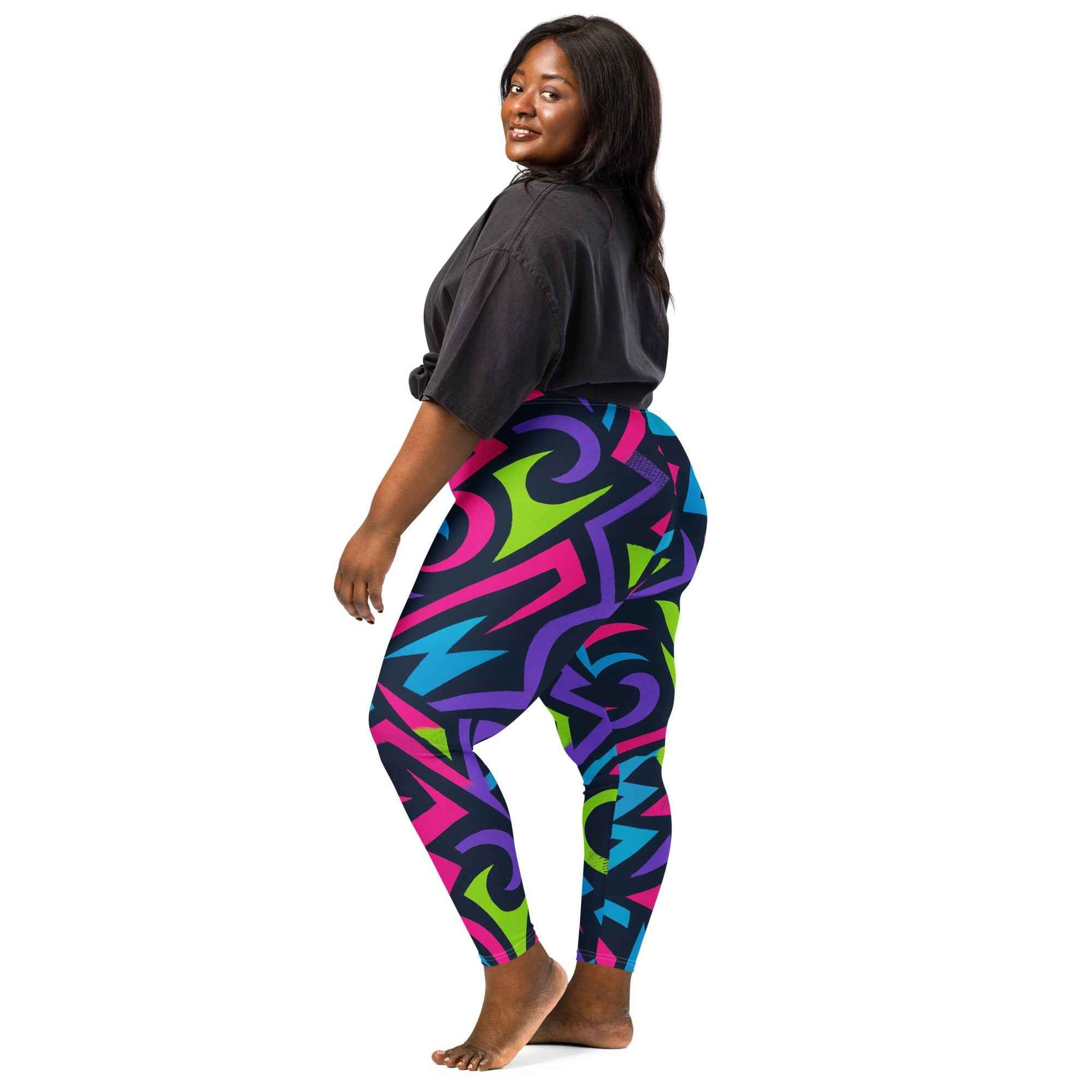 Pretty Junkie Apparel neon electric leggings - High-Waist - Pretty Junkie Apparel